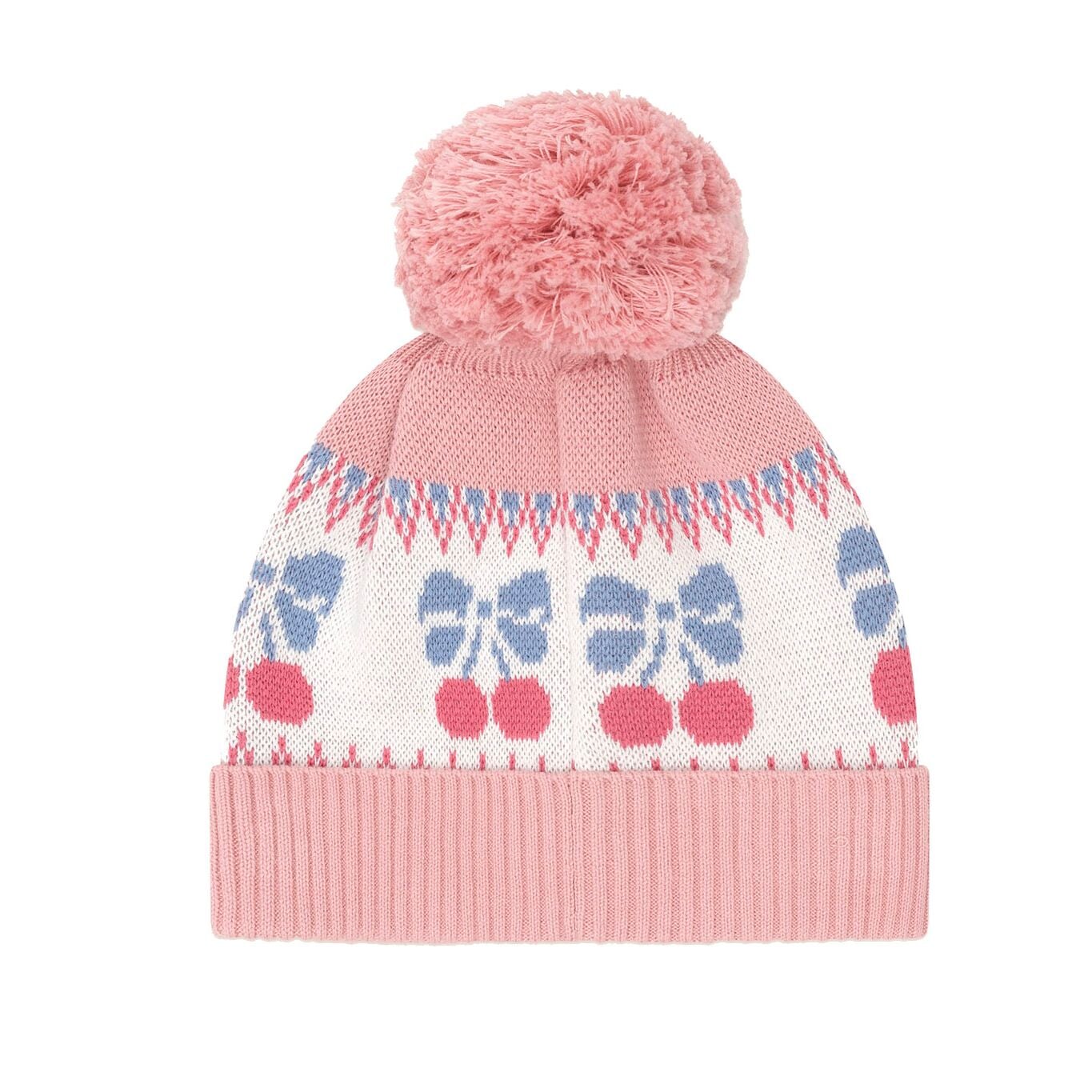 Folk Cherry Bow Beanie
