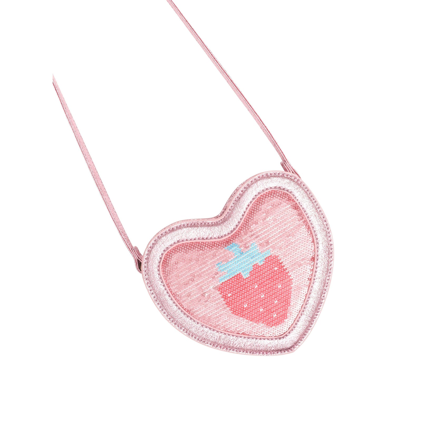 Strawberry Sequin Heart Bag