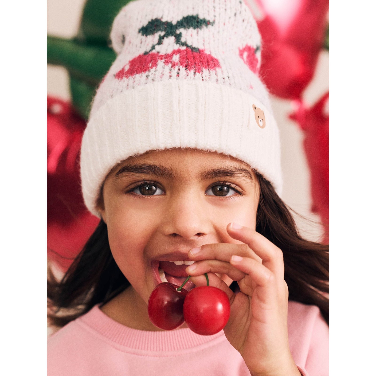 Cherry Knit Beanie