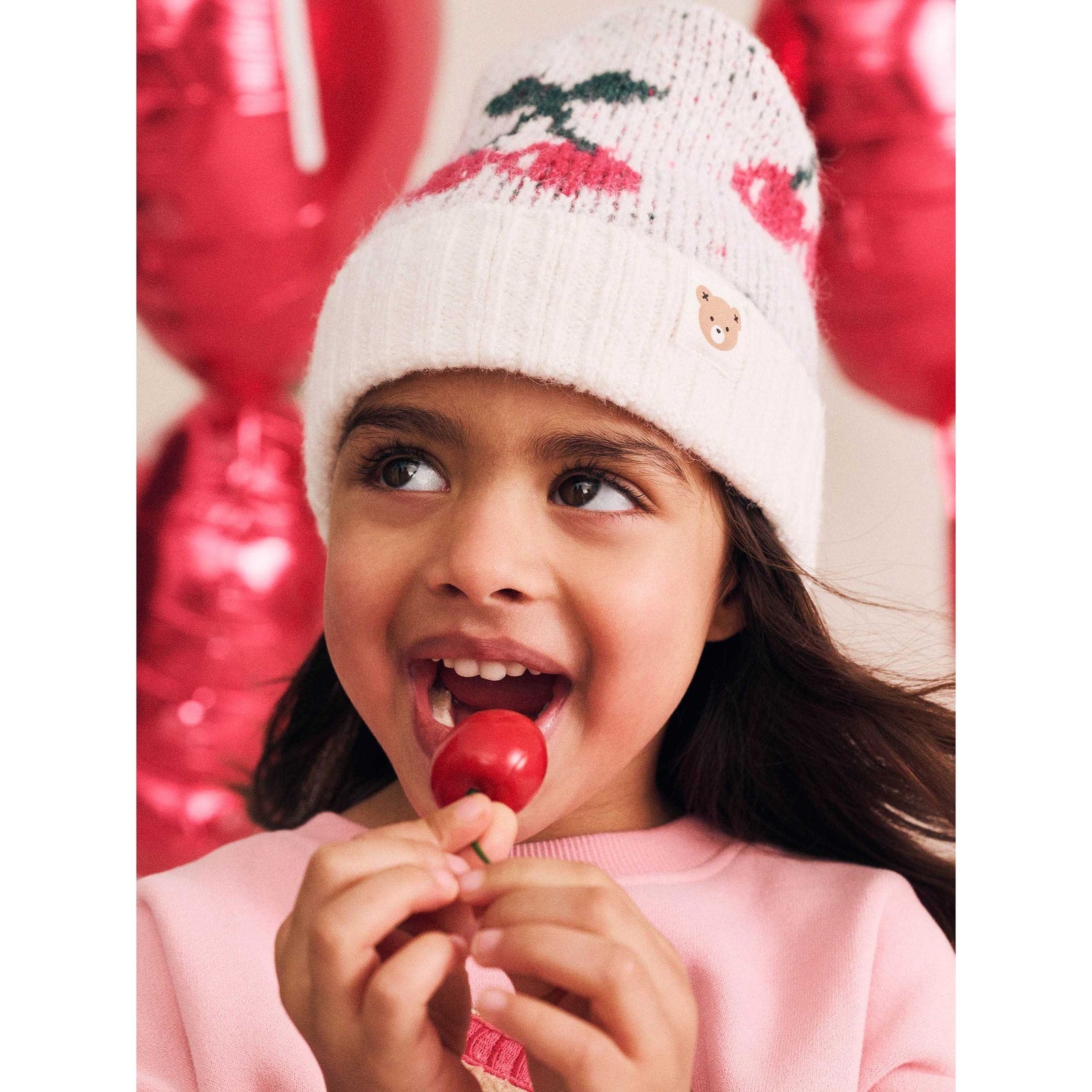 Cherry Knit Beanie