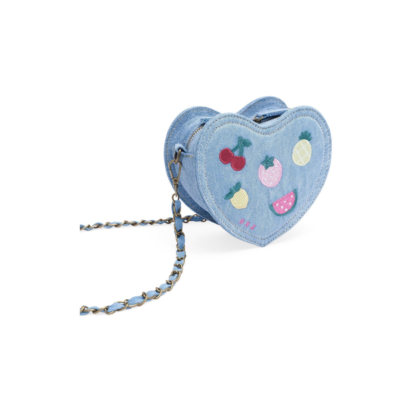 I Heart Fruit Denim Shoulder Bag