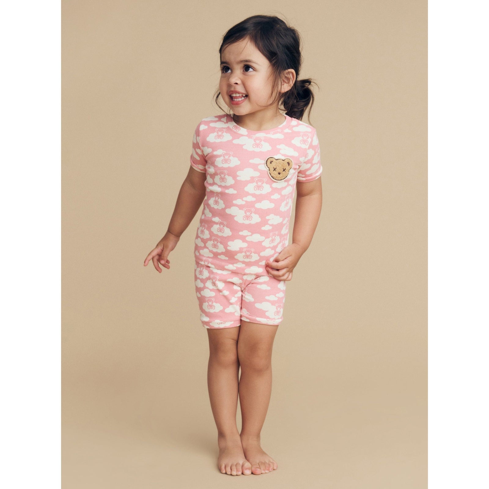 Cloud Bear Dusty Rose Pj Set