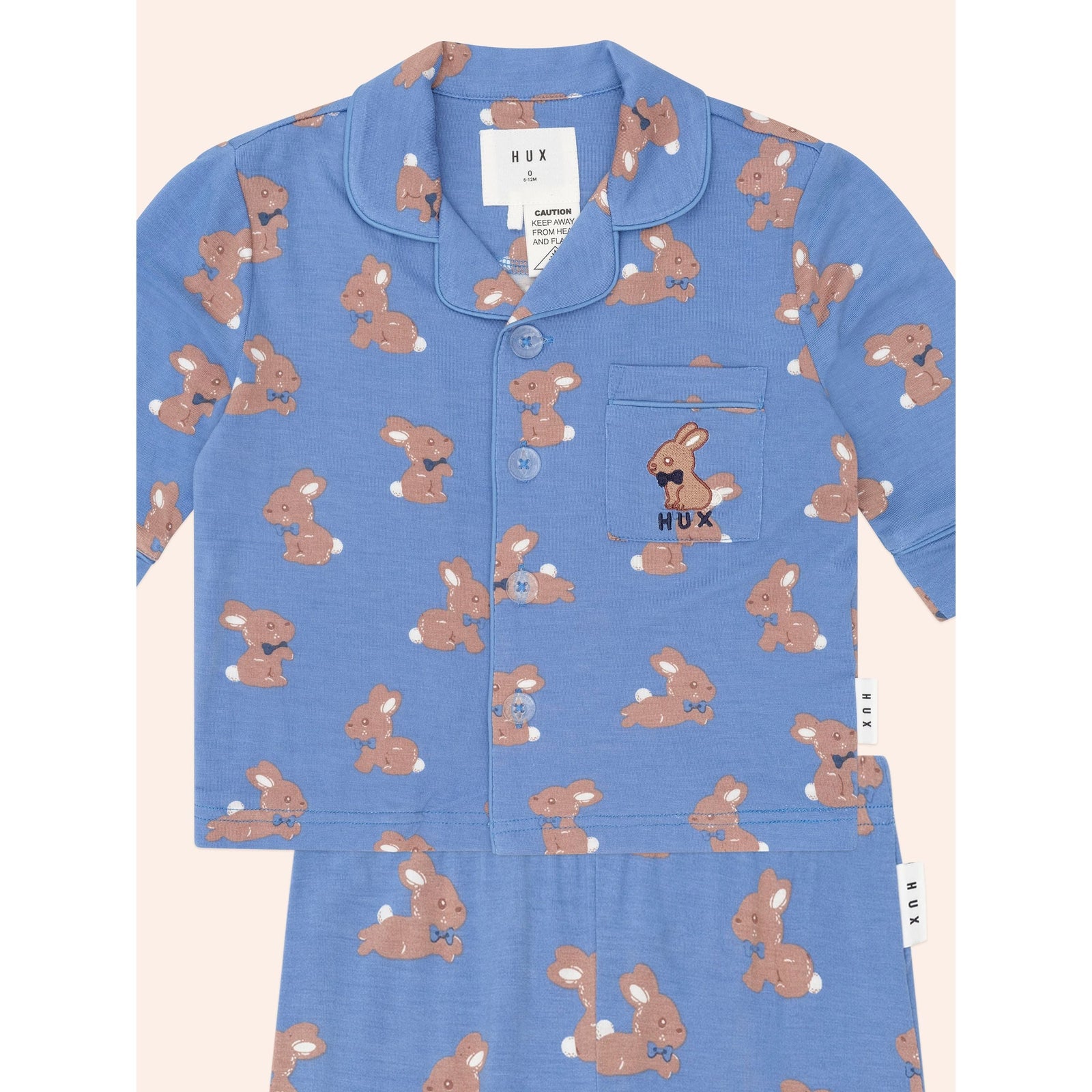 Vintage Blue Bunny Pj Set