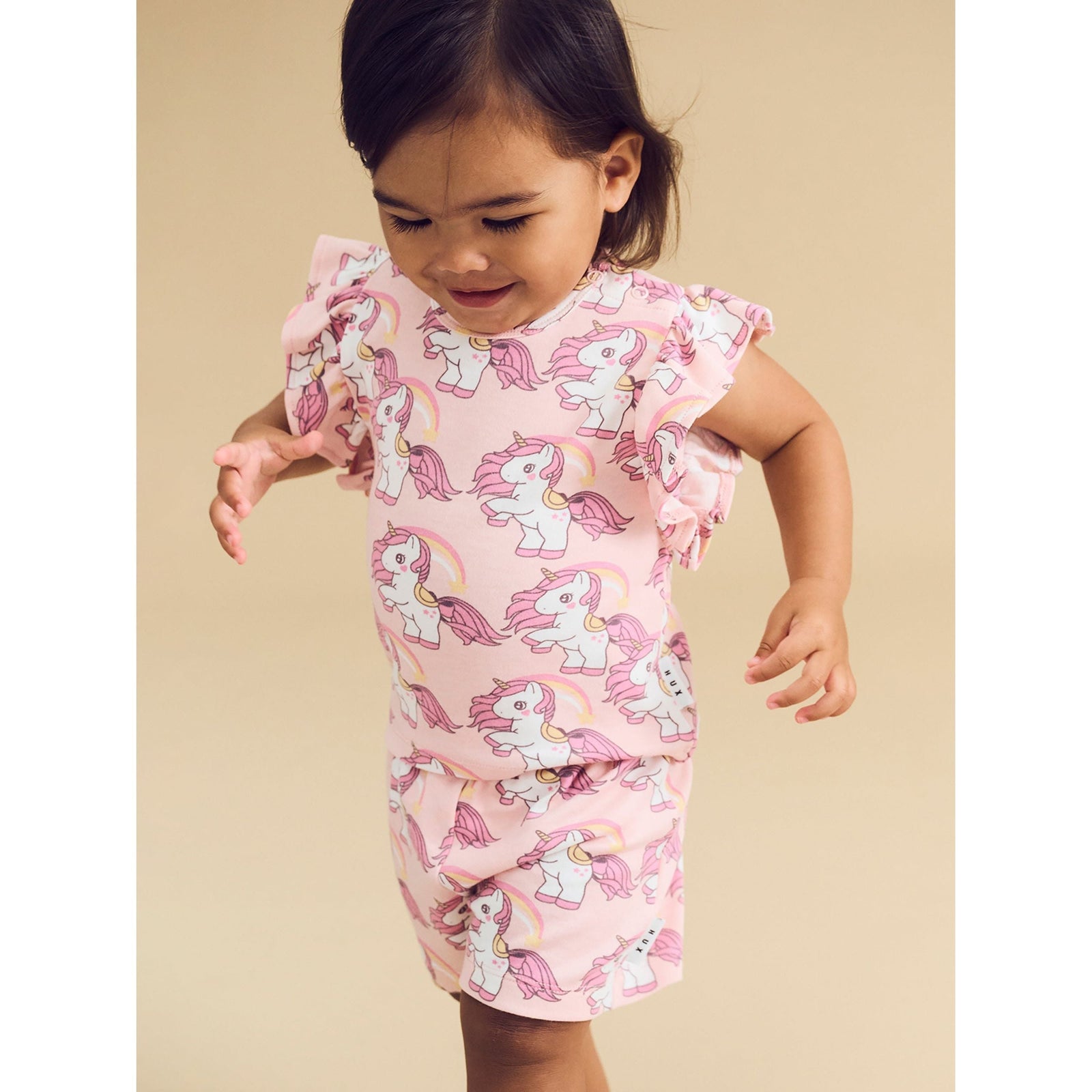Rainbow Unicorn Frill Pj Set