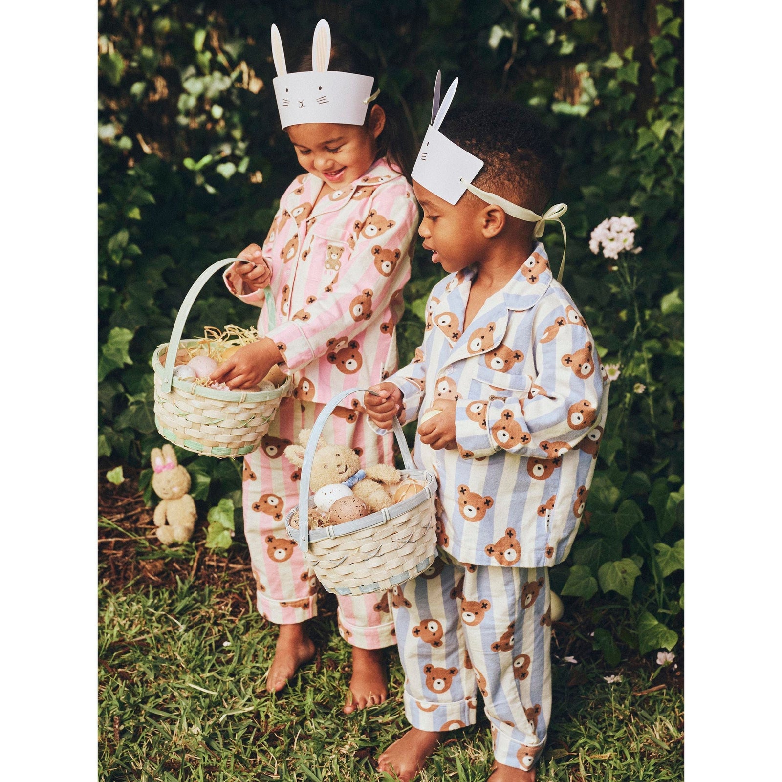 Rose Classic Hux Stripe Sleep Set