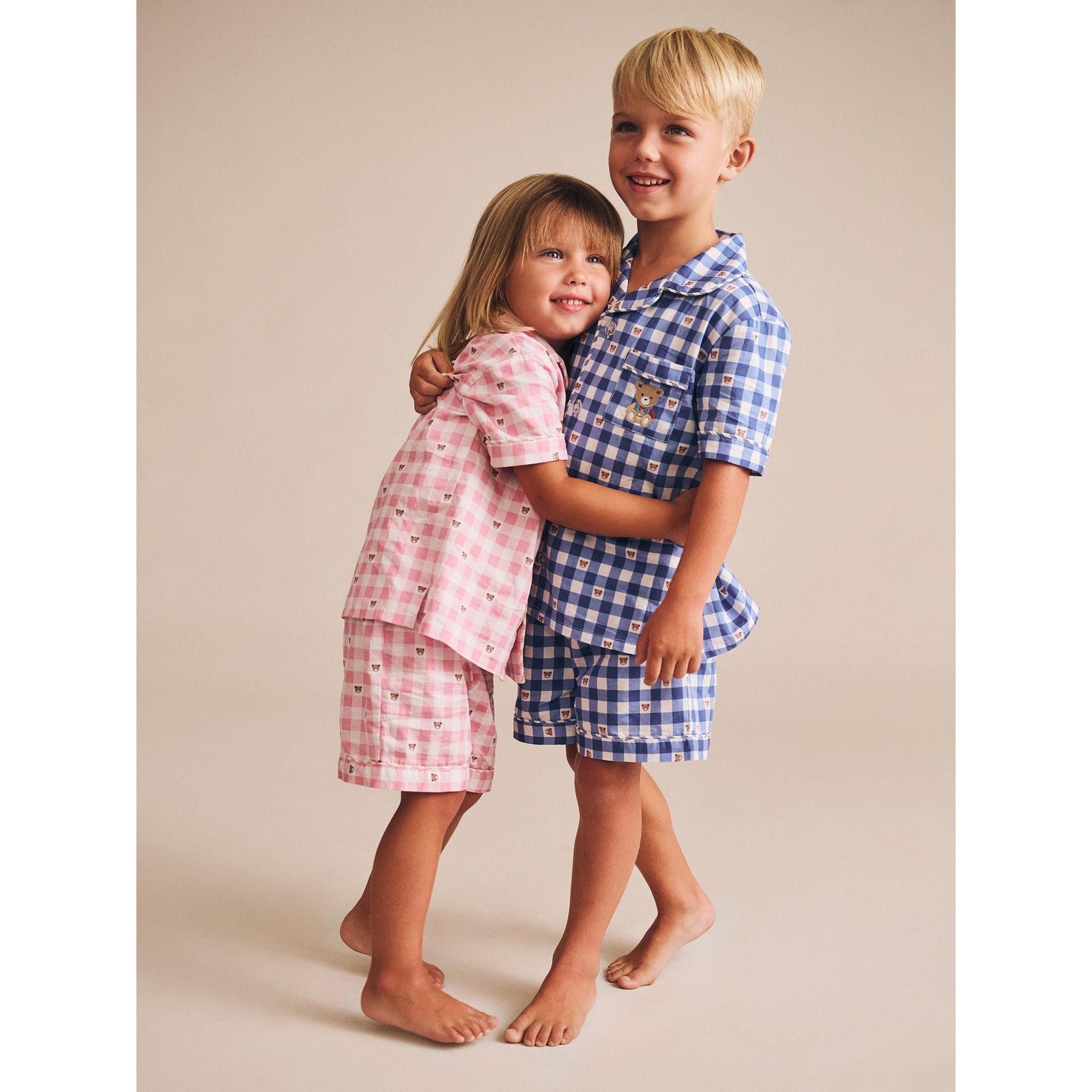 Huxette Check PJs - Strawberry