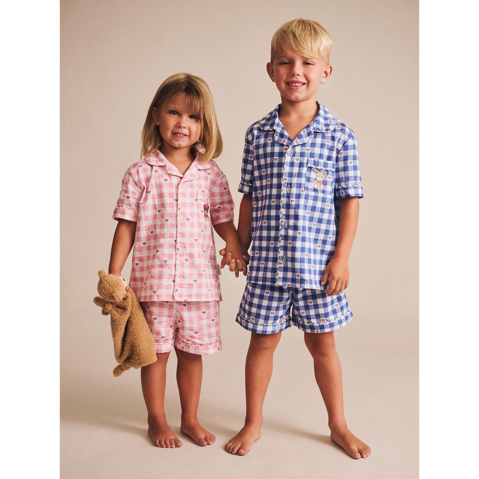 Huxette Check PJs - Strawberry