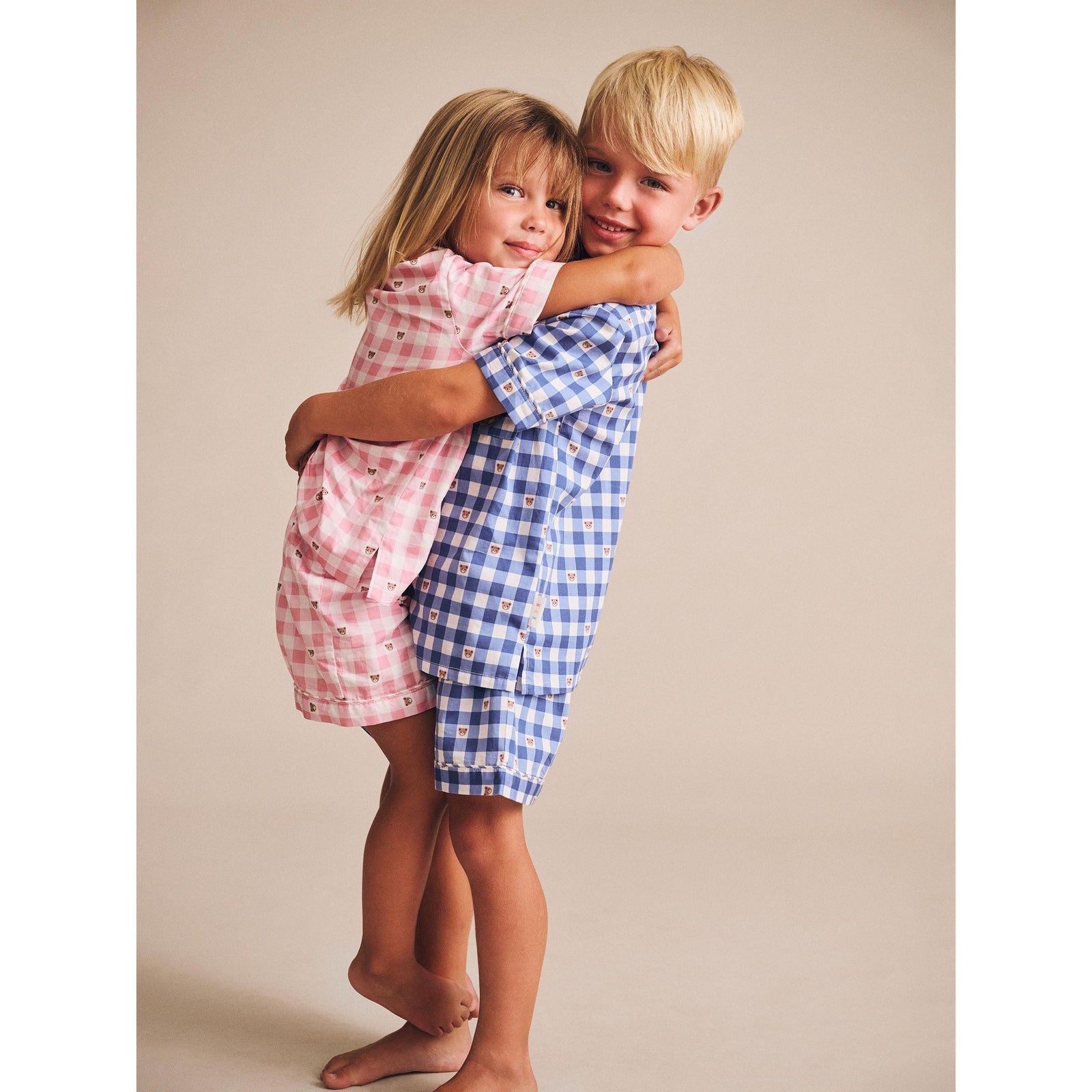 Huxette Check PJs - Strawberry