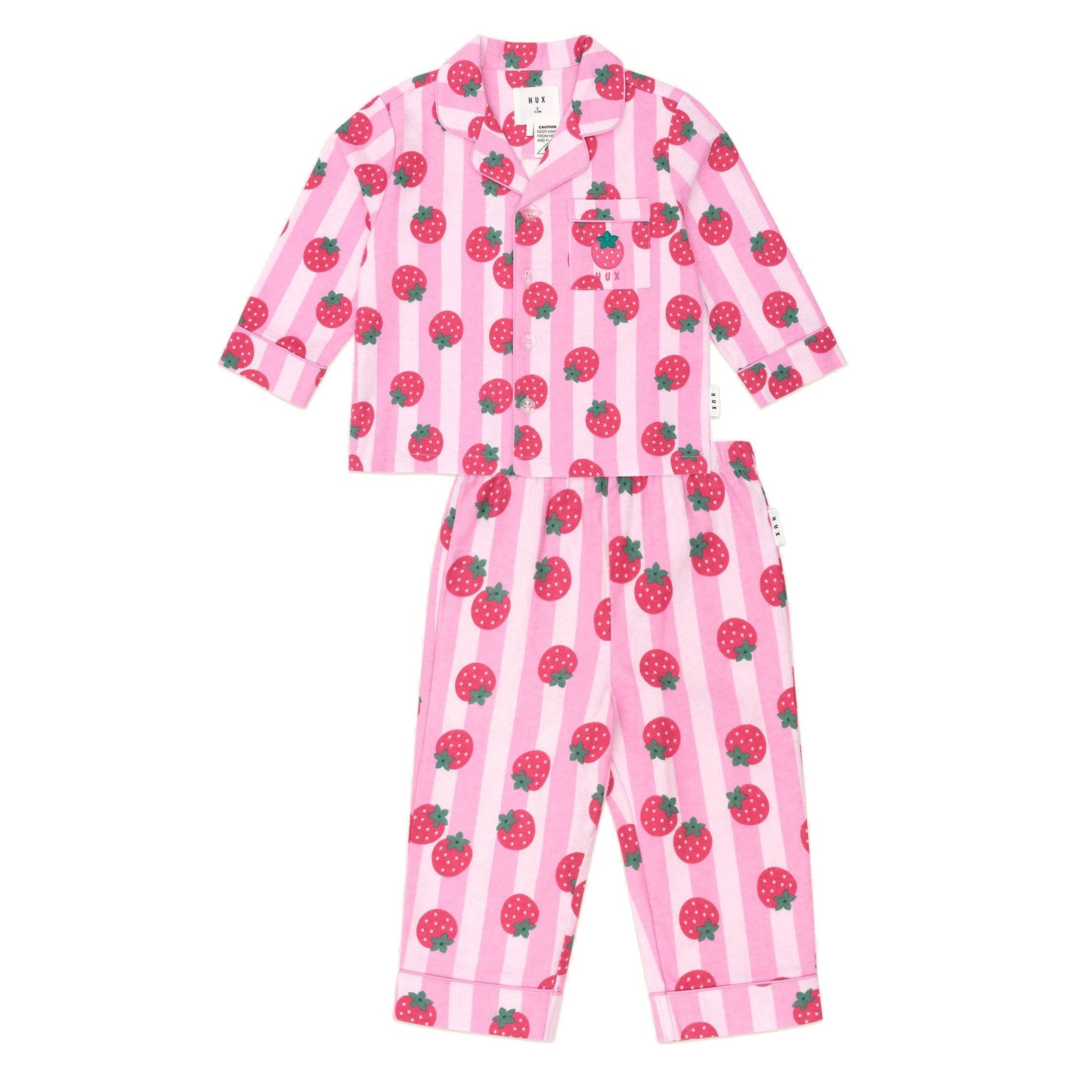 Strawberry Fields Forever Stripe Flannel Pj