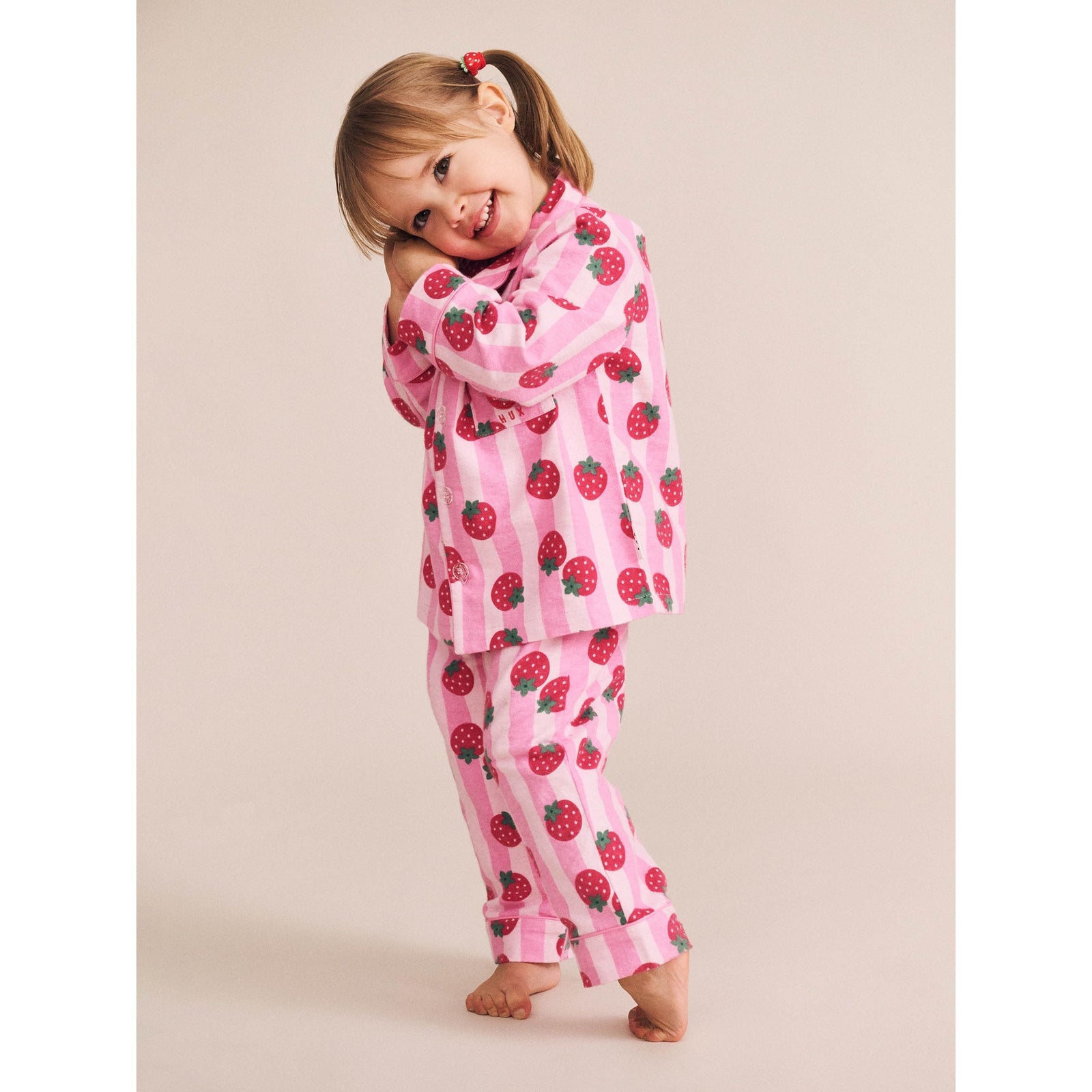 Strawberry Fields Forever Stripe Flannel Pj