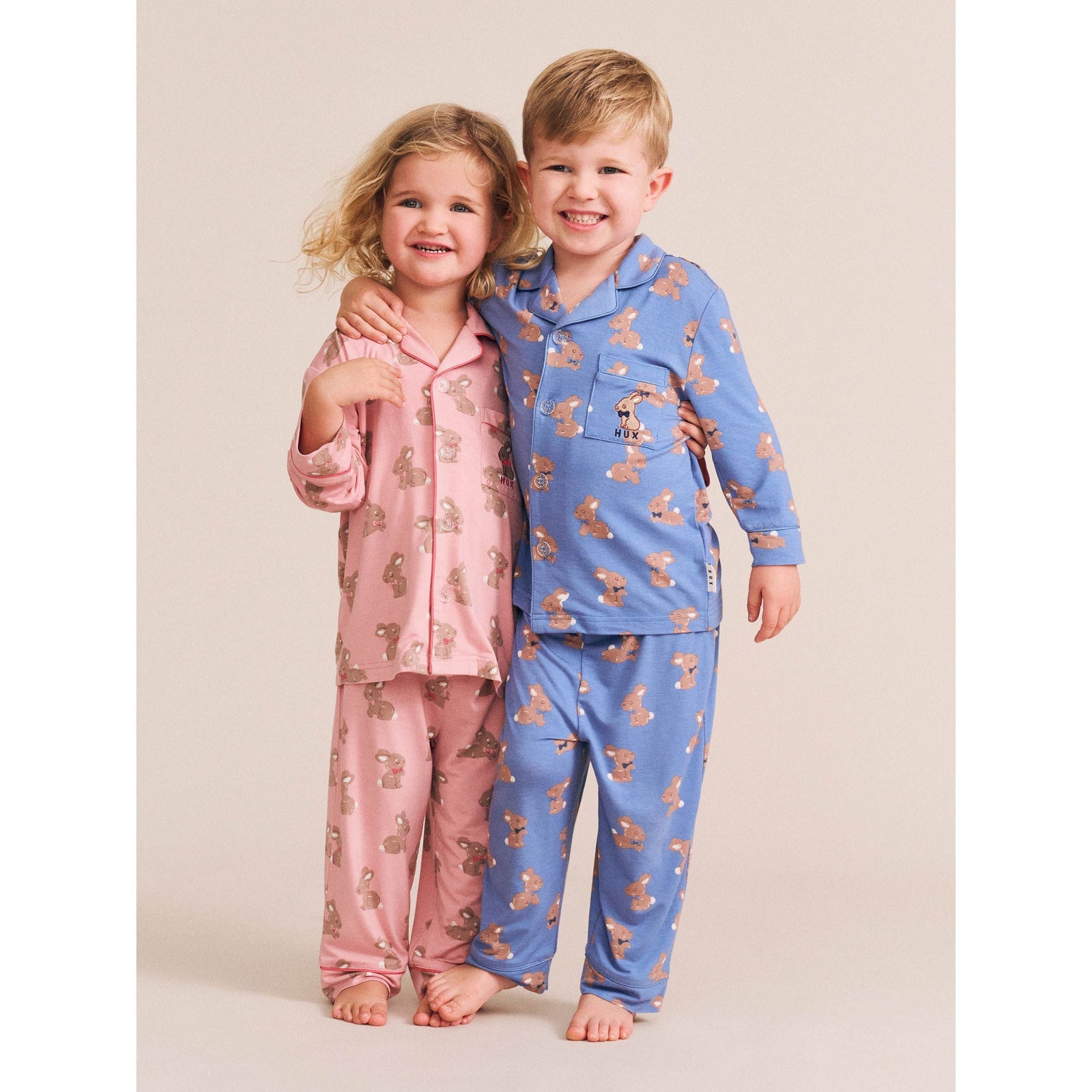 Dusty Pink Bunny Pj Set