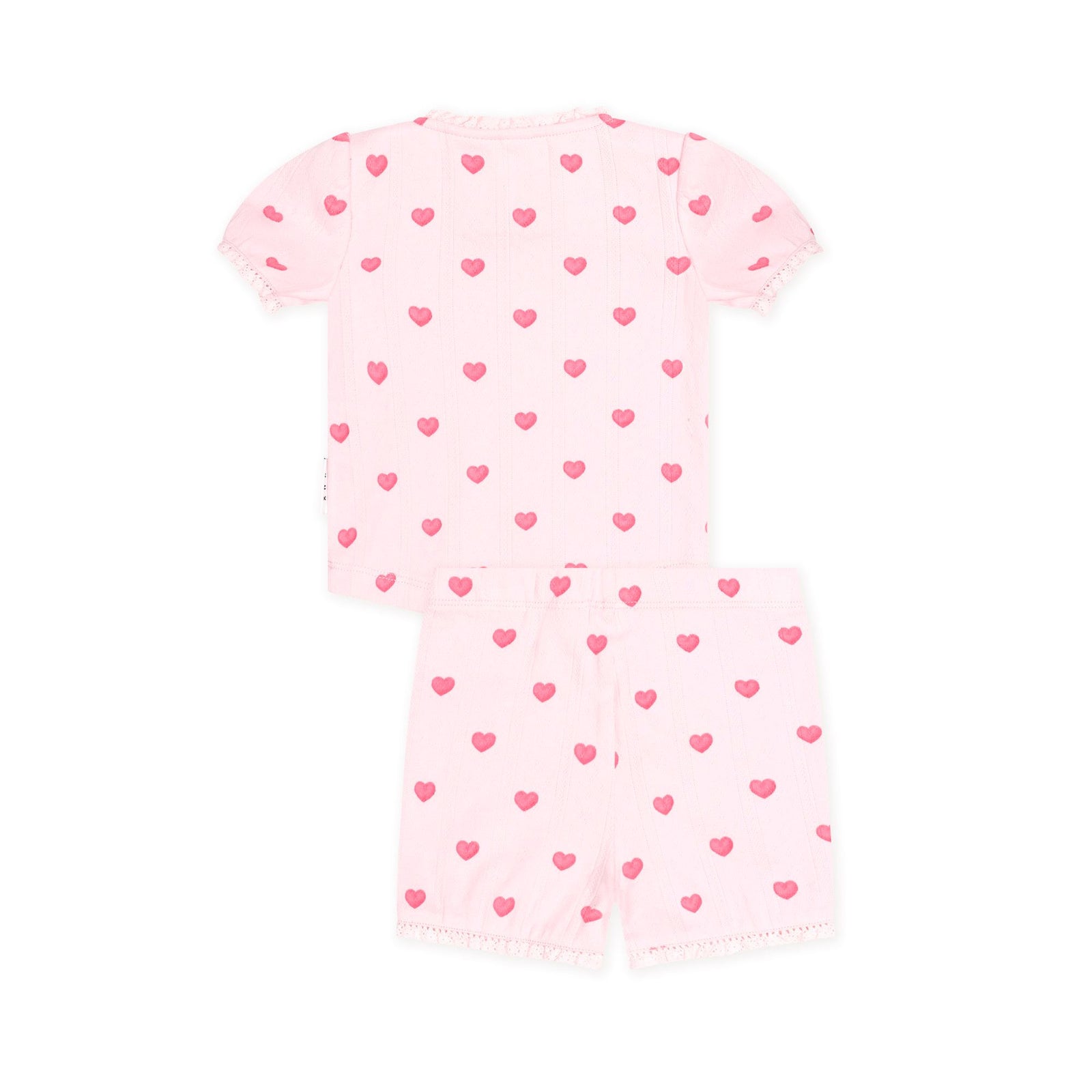 I Heart You Pointelle Puff Slv Pjs