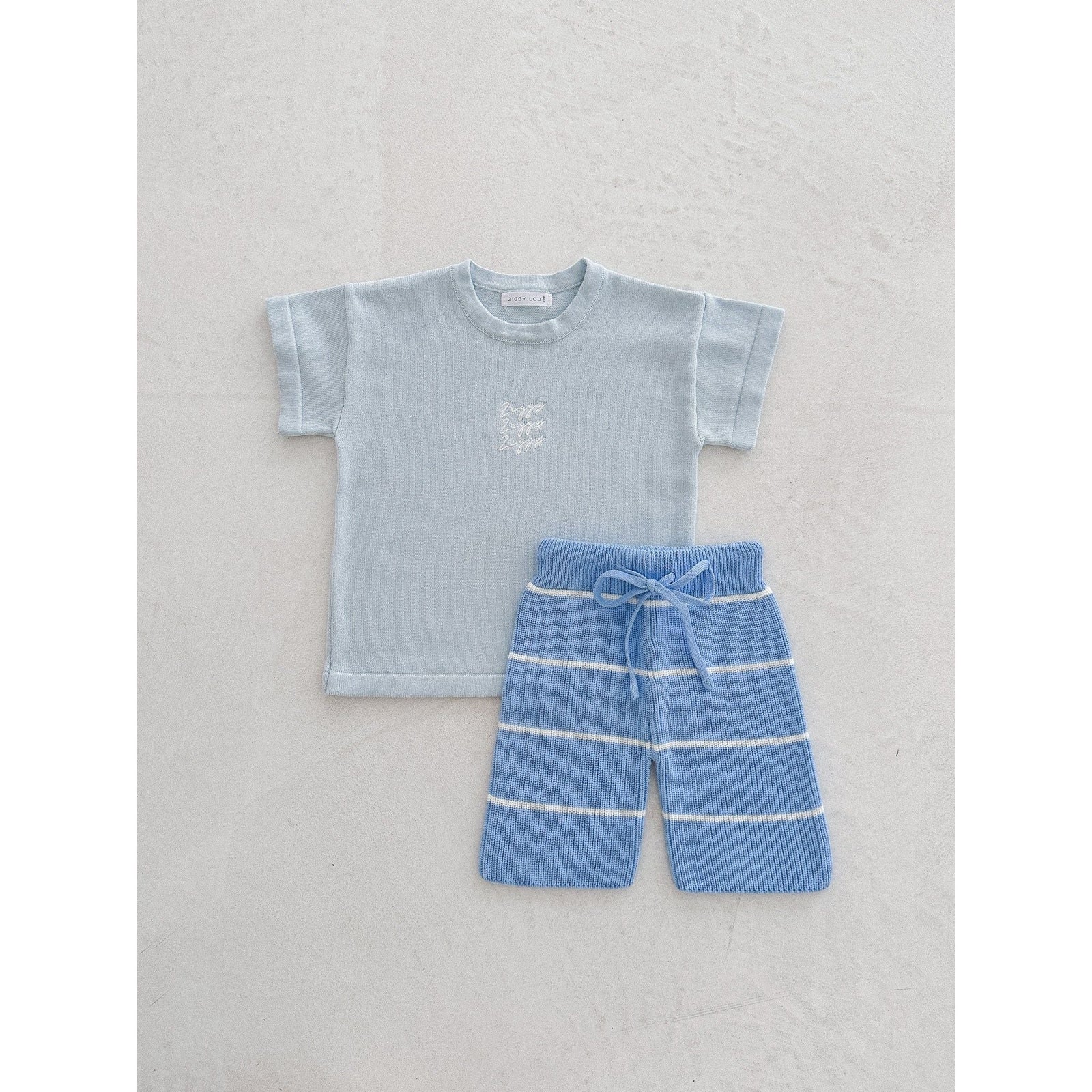 Cropped Pants - River Stripe