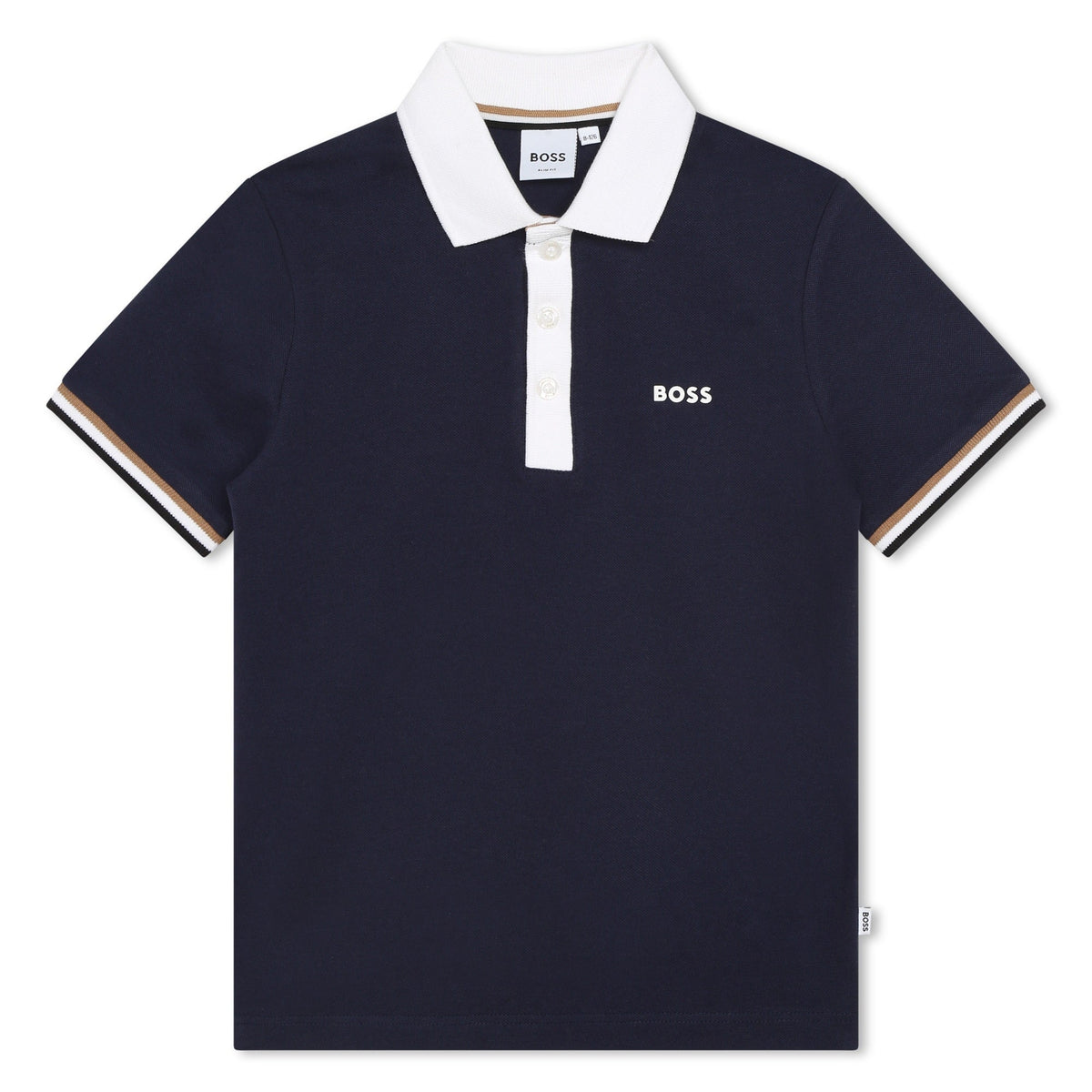 Cotton-Rich Pique Polo Shirt - Navy