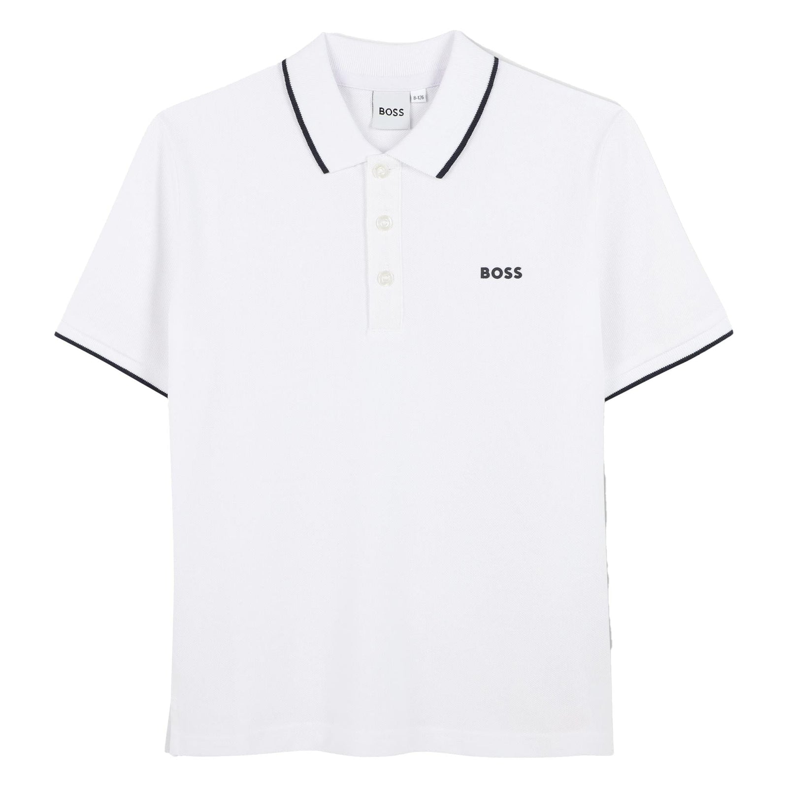 BOSS Logo Polo - White