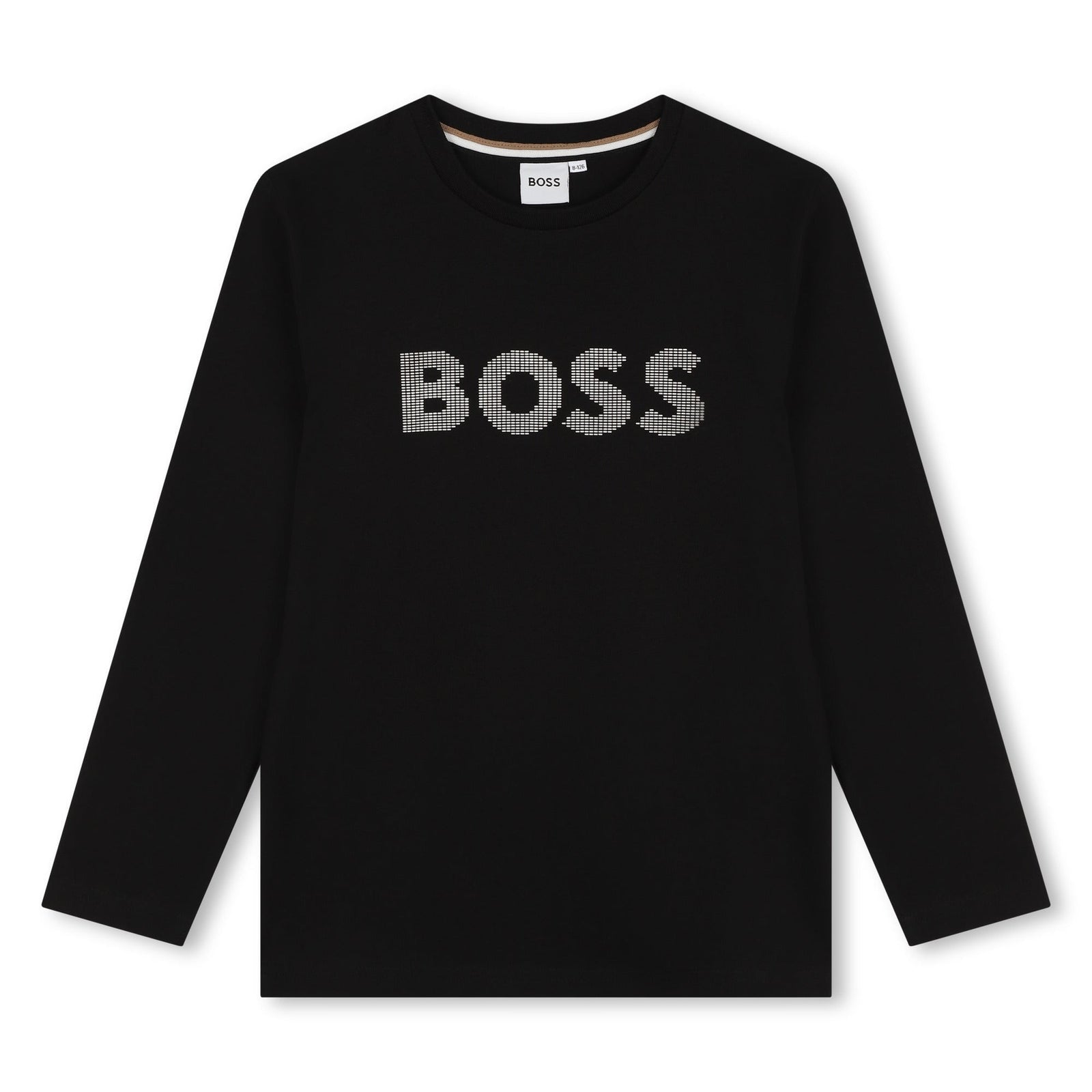 Boss Logo Printed Tee - Black