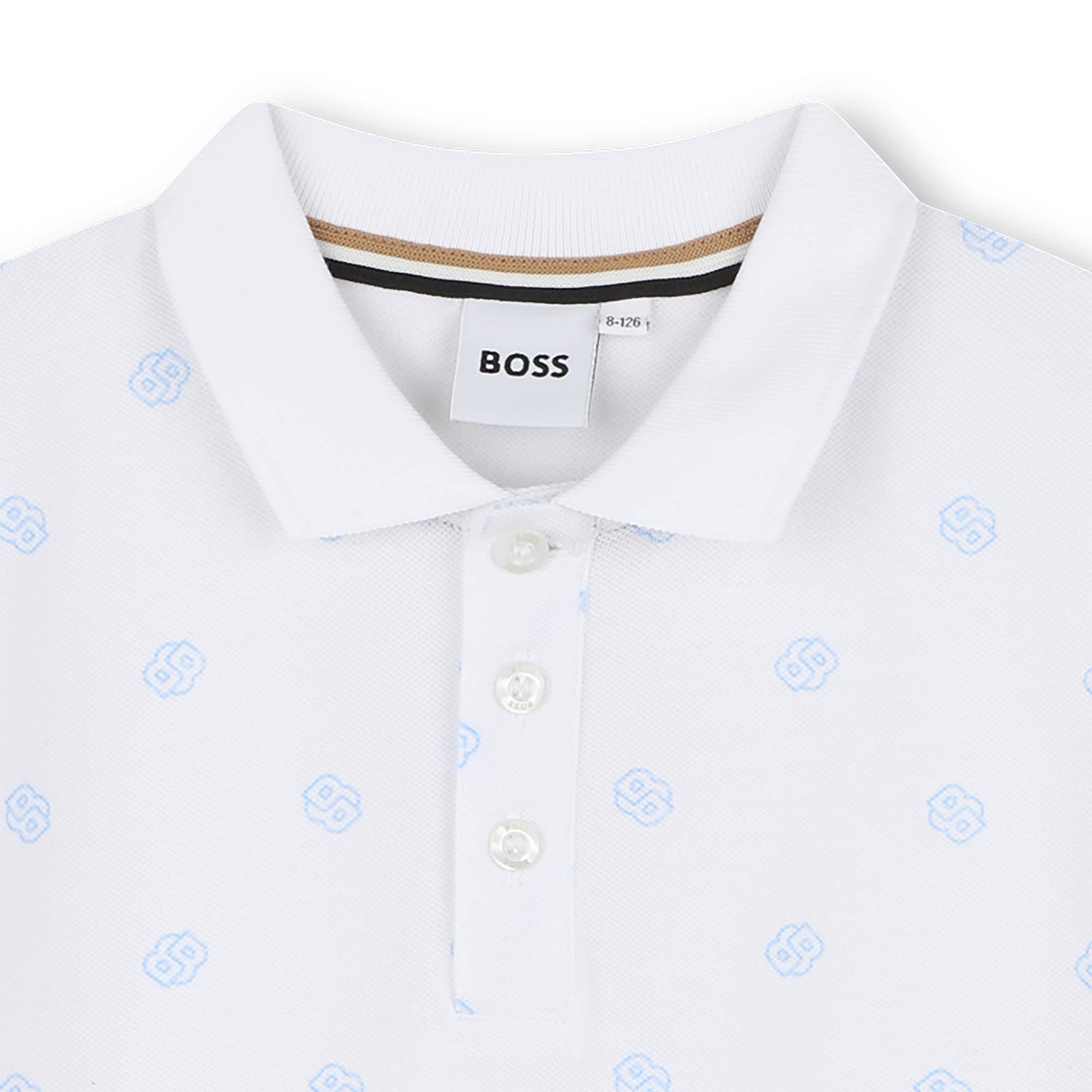 BOSS Short Sleeve Polo - White