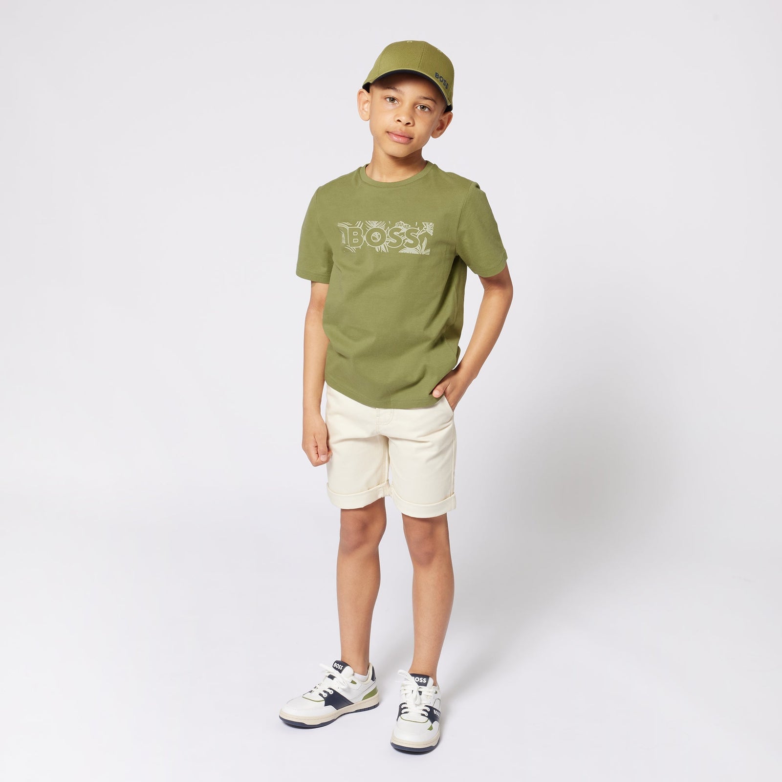 Logo Print Tee-Shirt - Dark Green