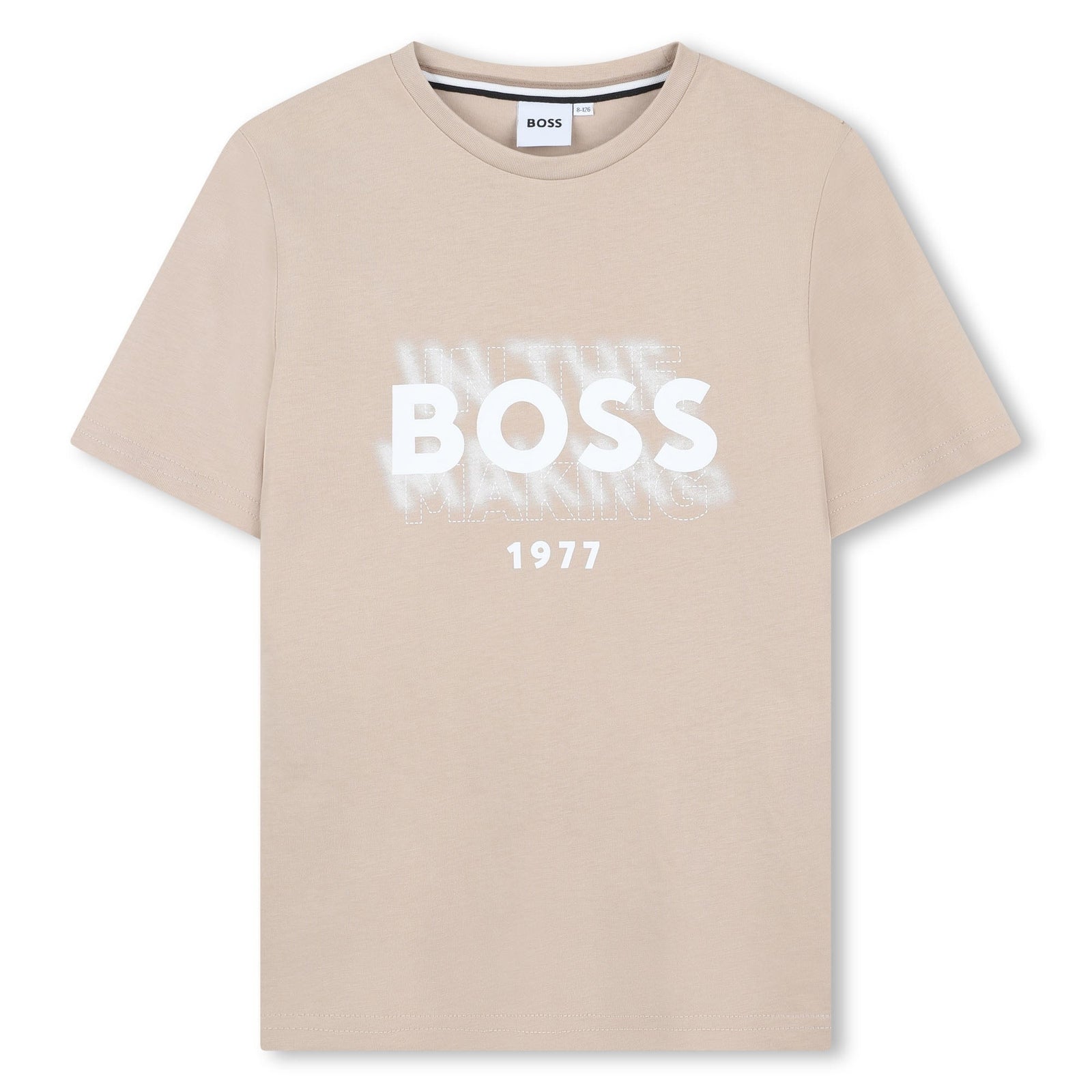 Logo Print Tee-Shirt - Stone
