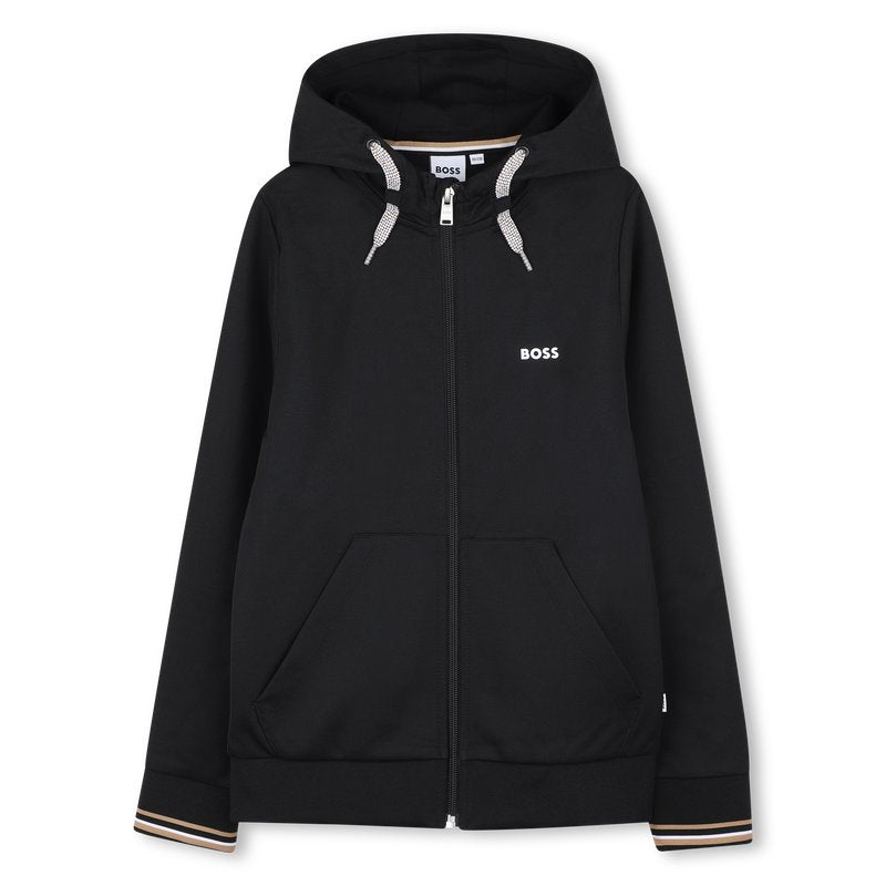 Hooded Cardigan - Black