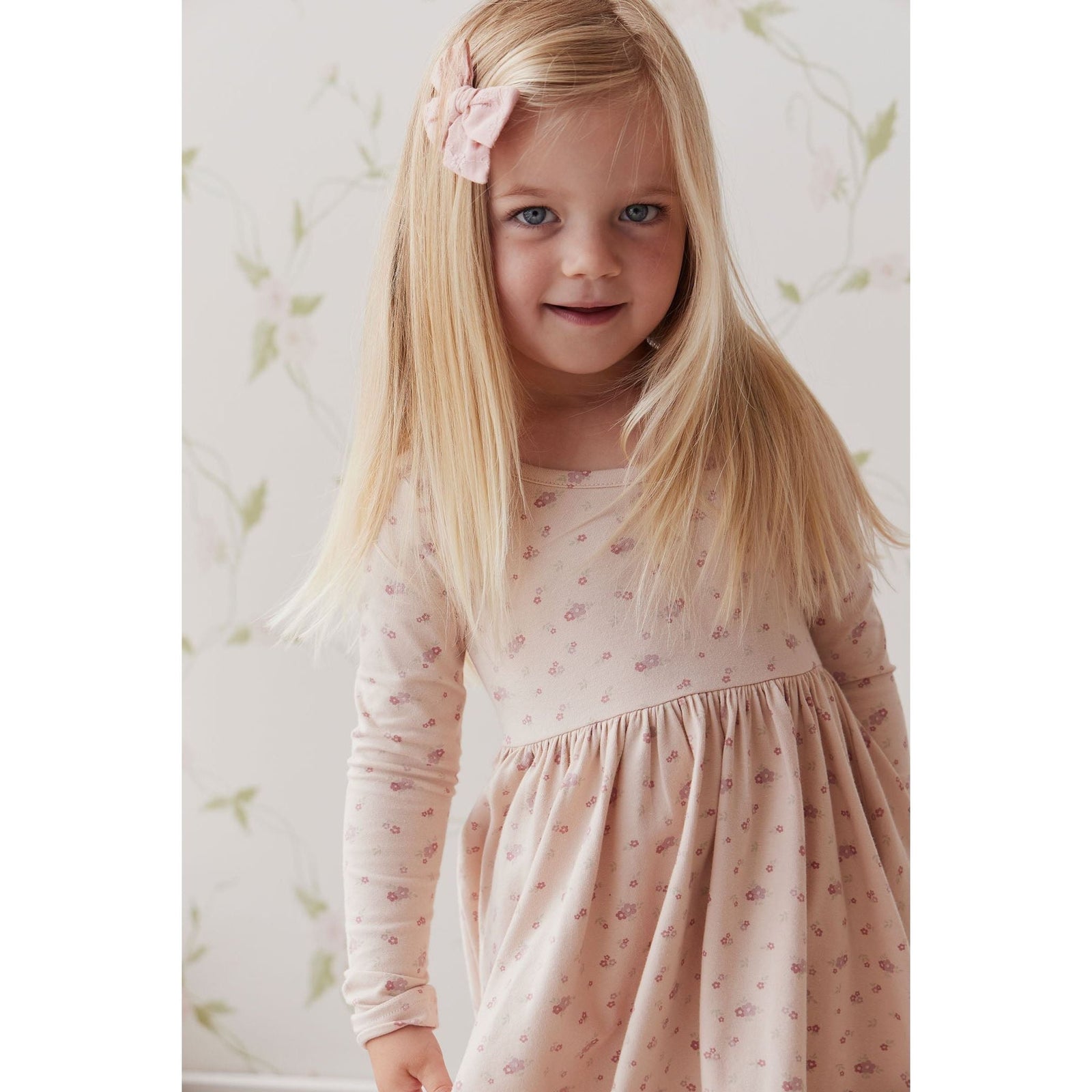 Organic Cotton Tallulah Dress - Cindy Whisper Pink