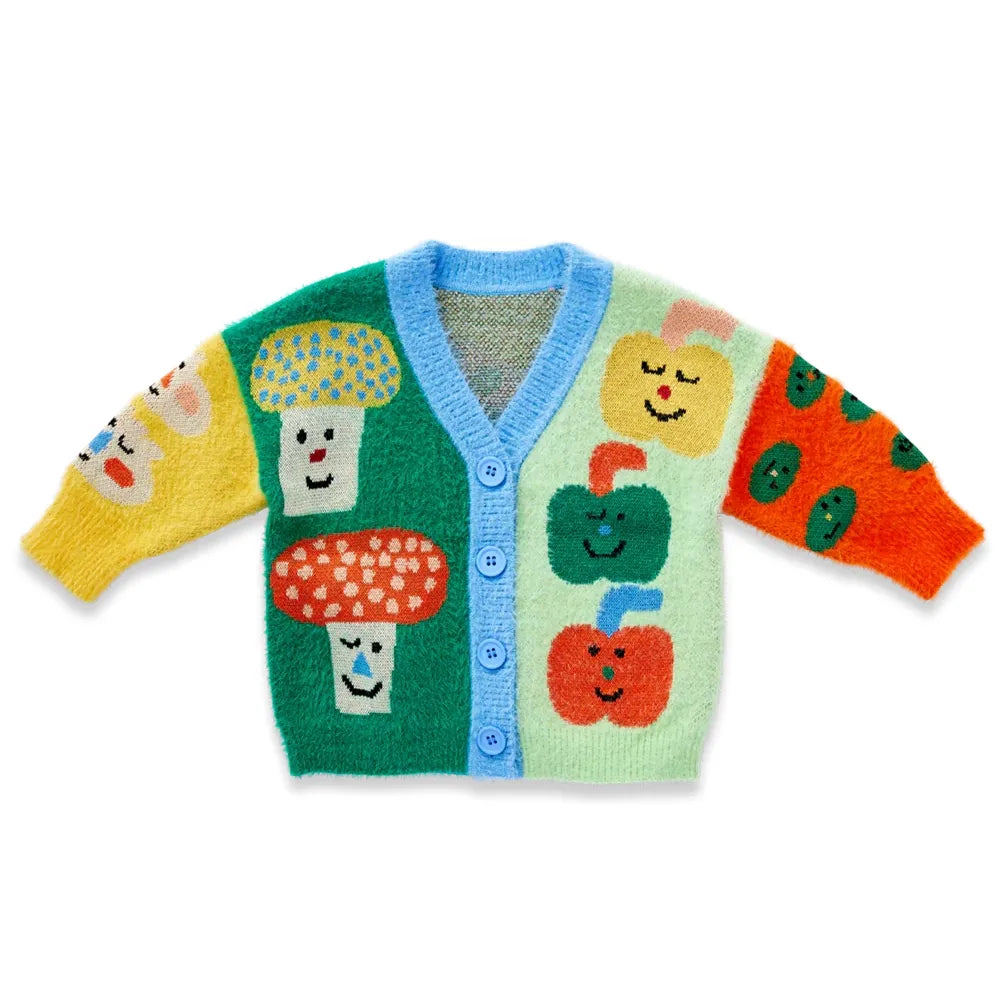Pocket Patch Knit Cardigan