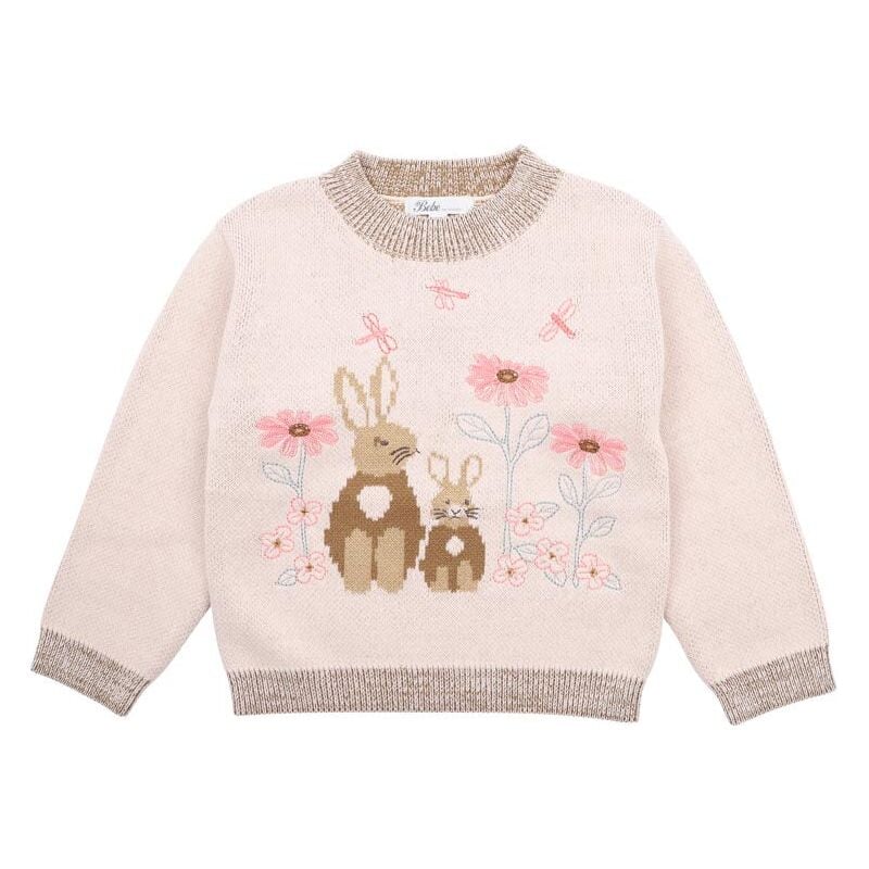 Olive Knitted Bunny Jumper