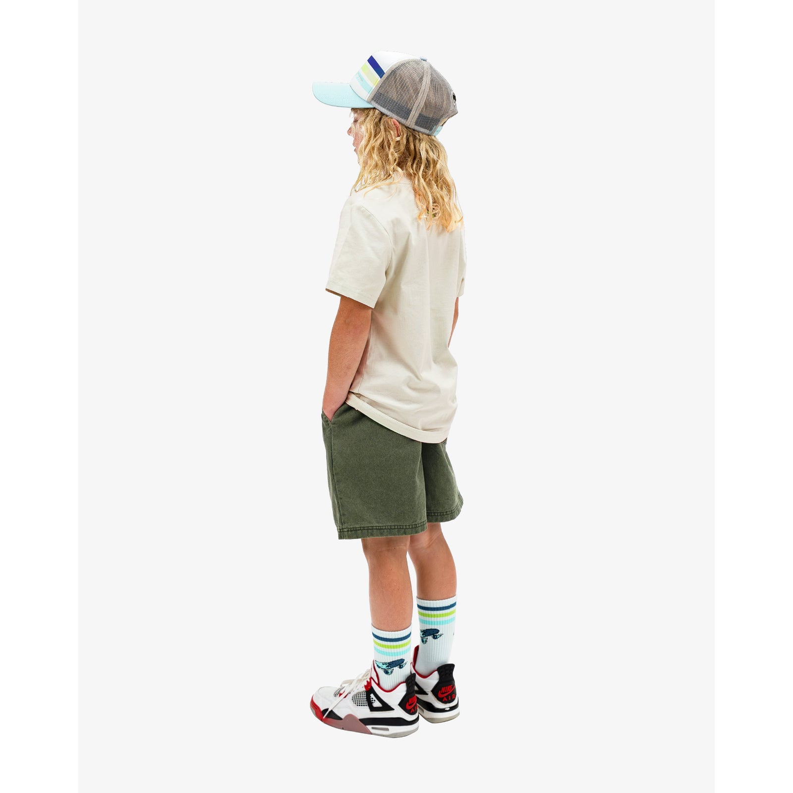 Khaki Woven Shorts
