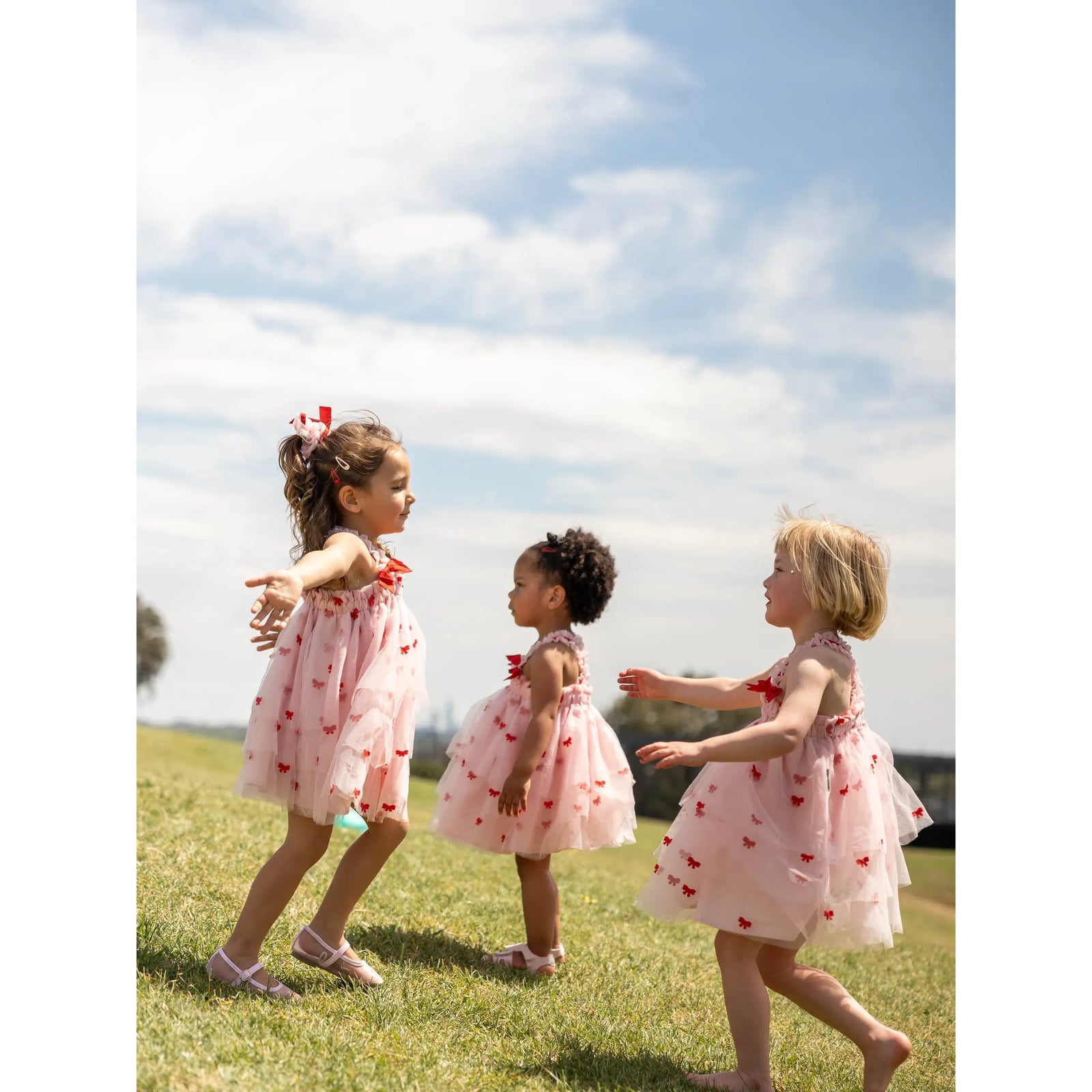 Babydoll Tulle Bow Dress