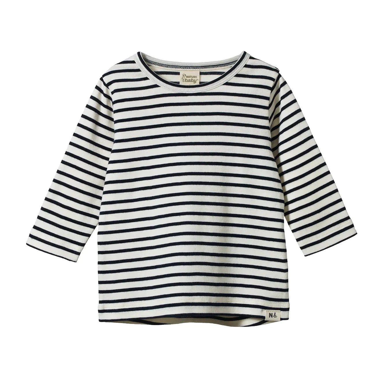 Long Sleeve River Tee - Navy Sailor Stripe