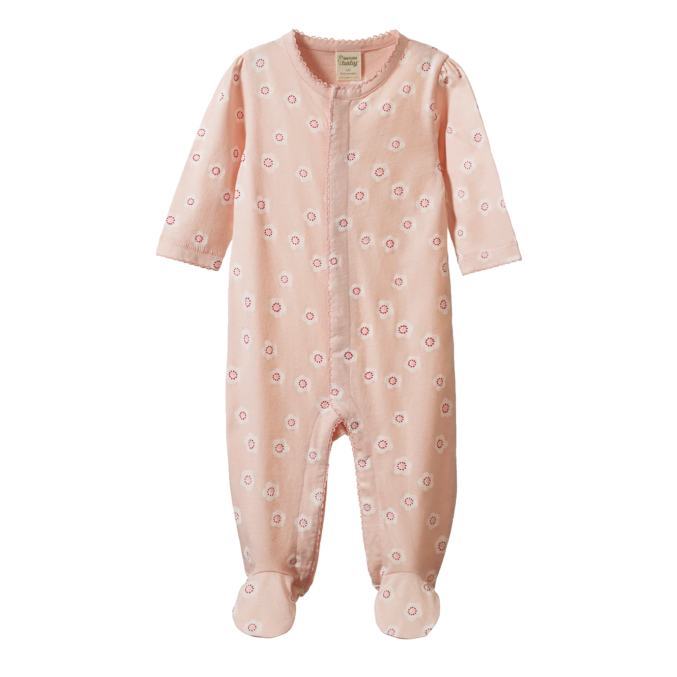 Lucy Suit - Flora Stamp Rose Dust Print