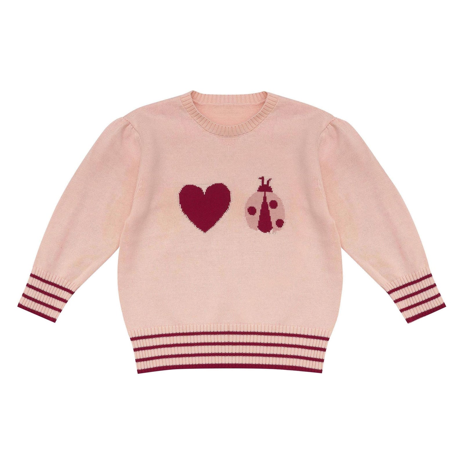 Little Ladybug Jumper-Piggy Pink