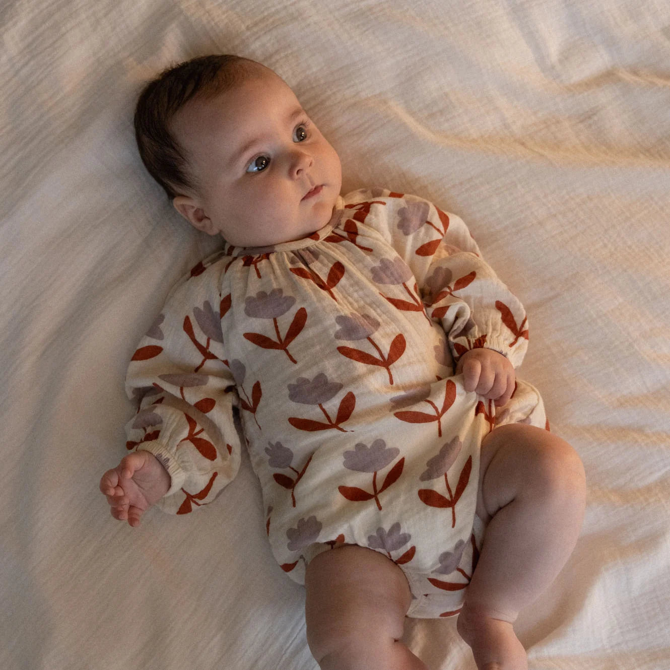 Meadow Bodysuit Muslin - Fleurette Print