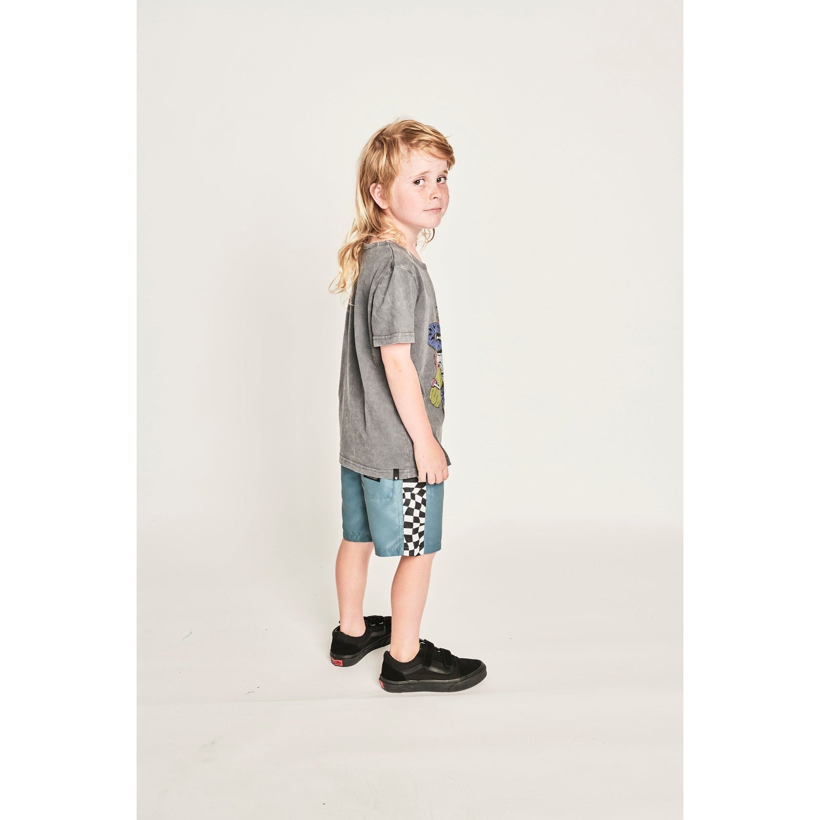 Checkdown Bshort - Pale Blue