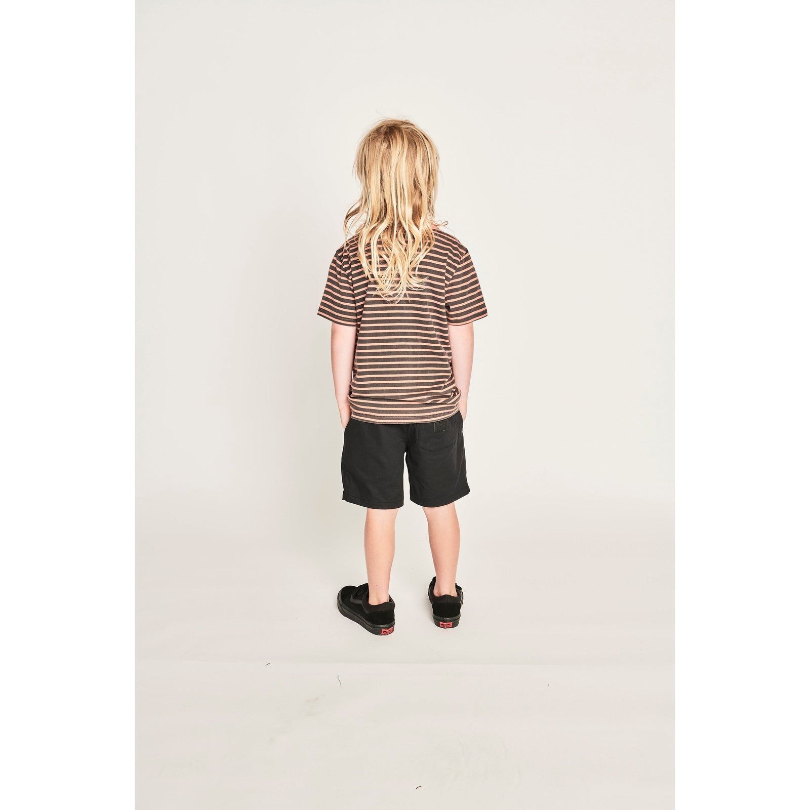 Stripewash Ss Tee - Fawn Stripe