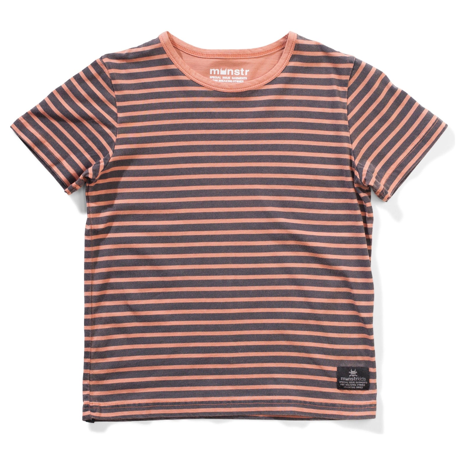 Stripewash Ss Tee - Fawn Stripe