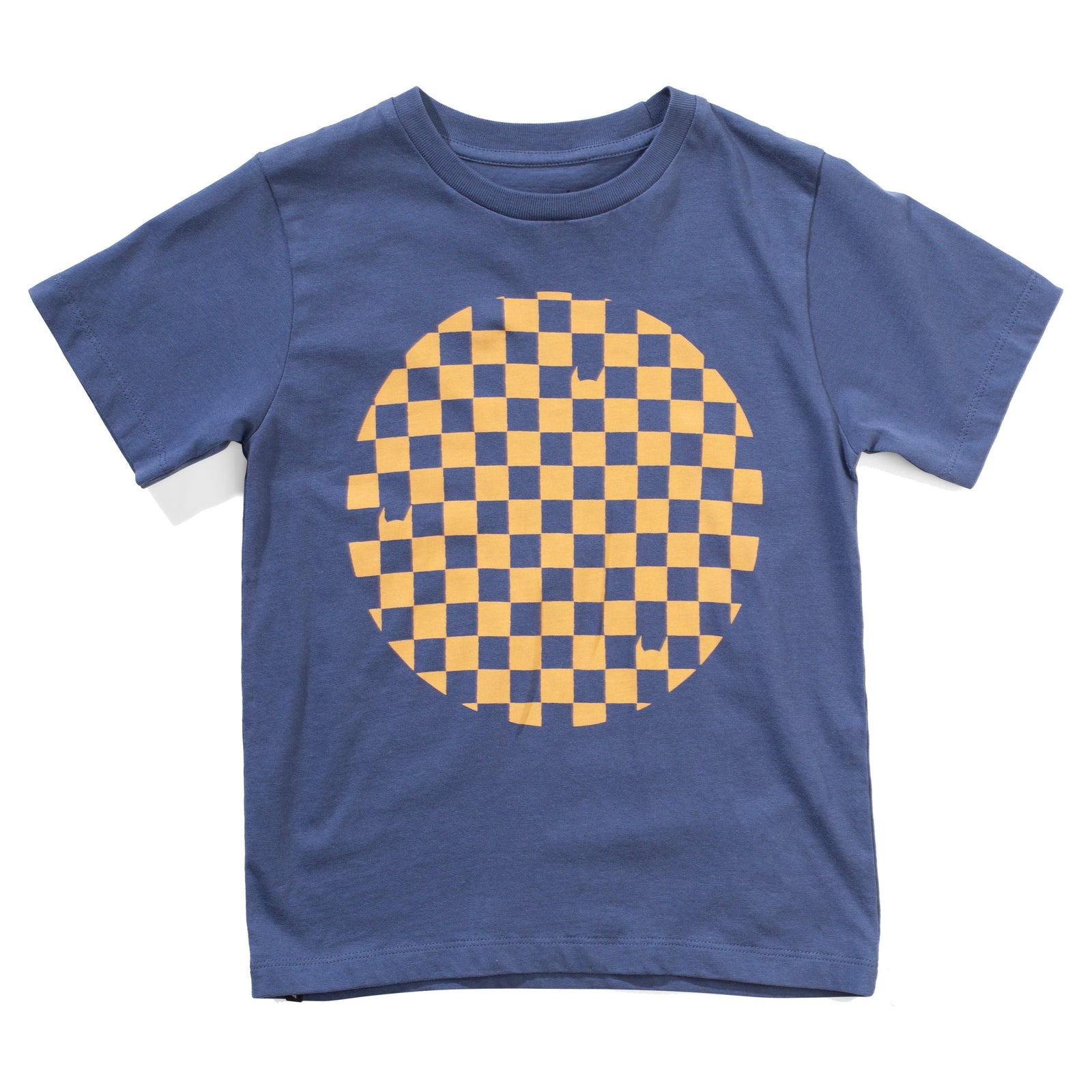 Checkhole Ss Tee - Dk Denim