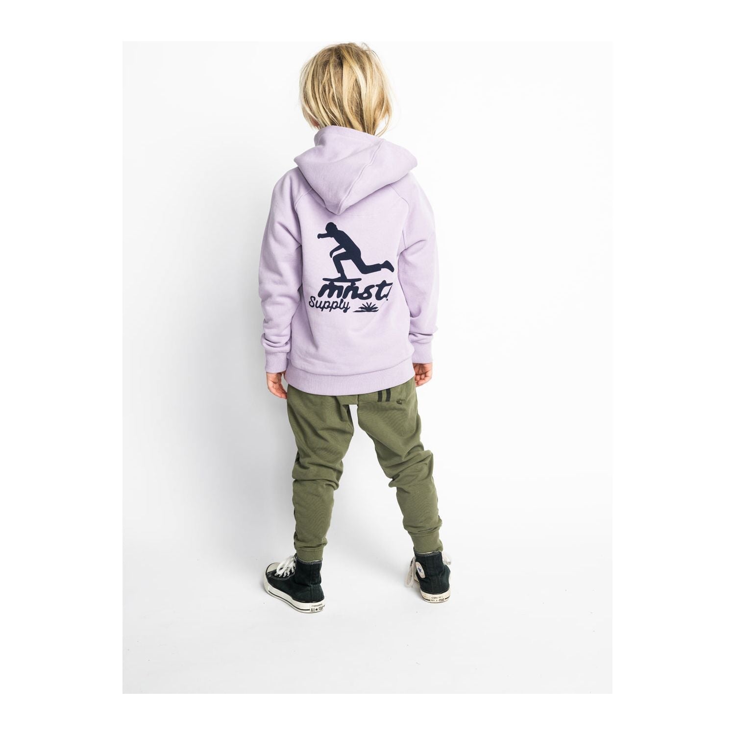 Chest High Hoody - Washed Lilac
