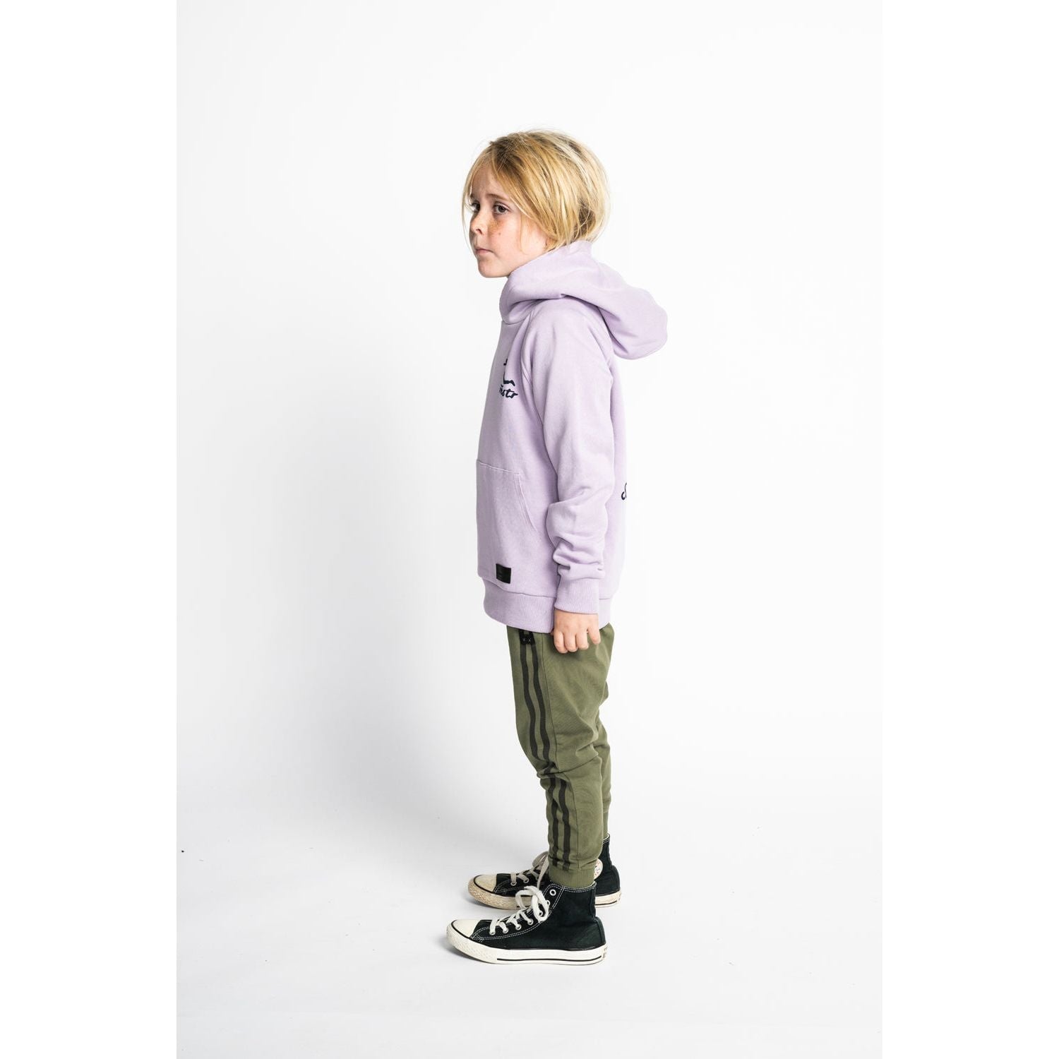 Chest High Hoody - Washed Lilac