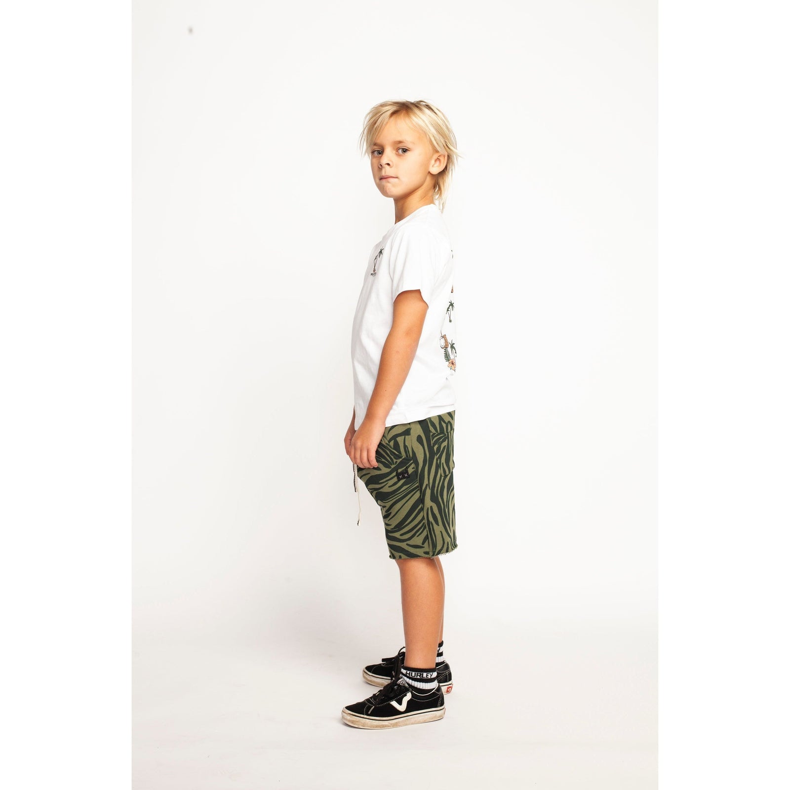 Island Logo Ss Tee - White