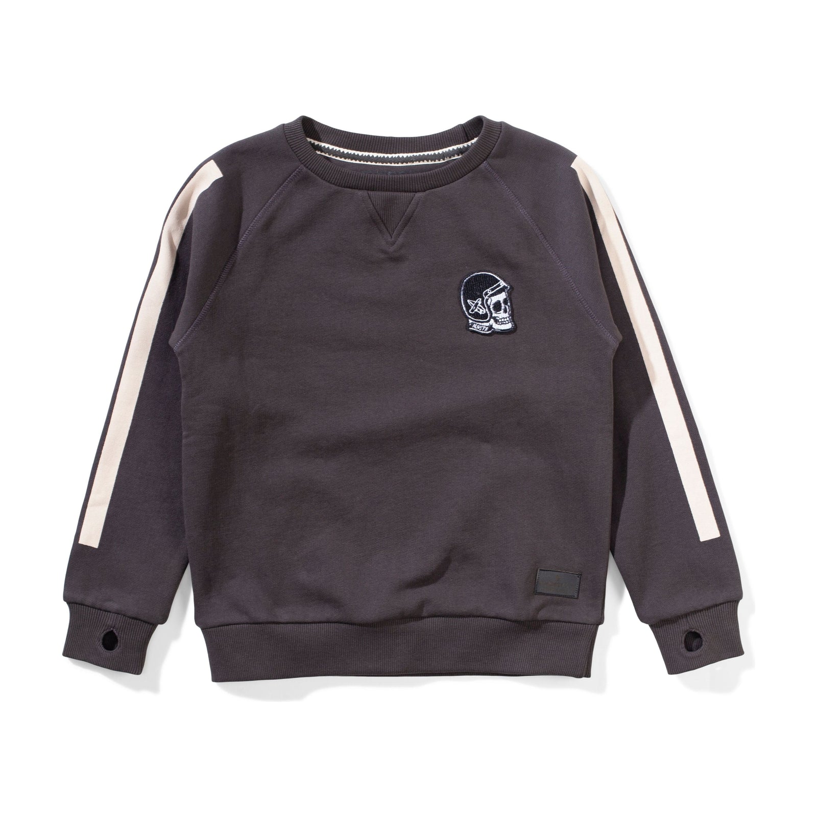 Skull Racer Crew - Soft Black