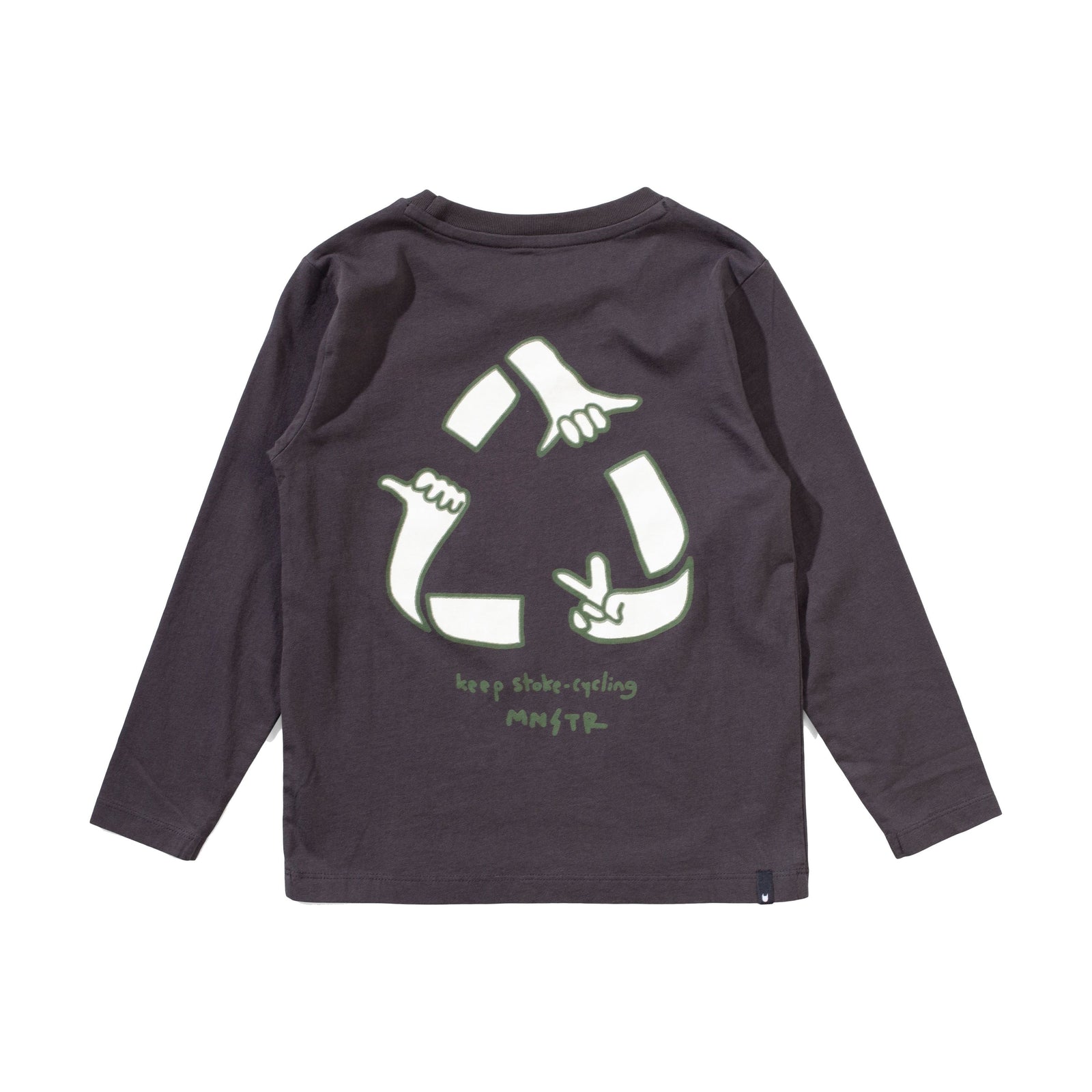 Recycle Ls Tee - Soft Black