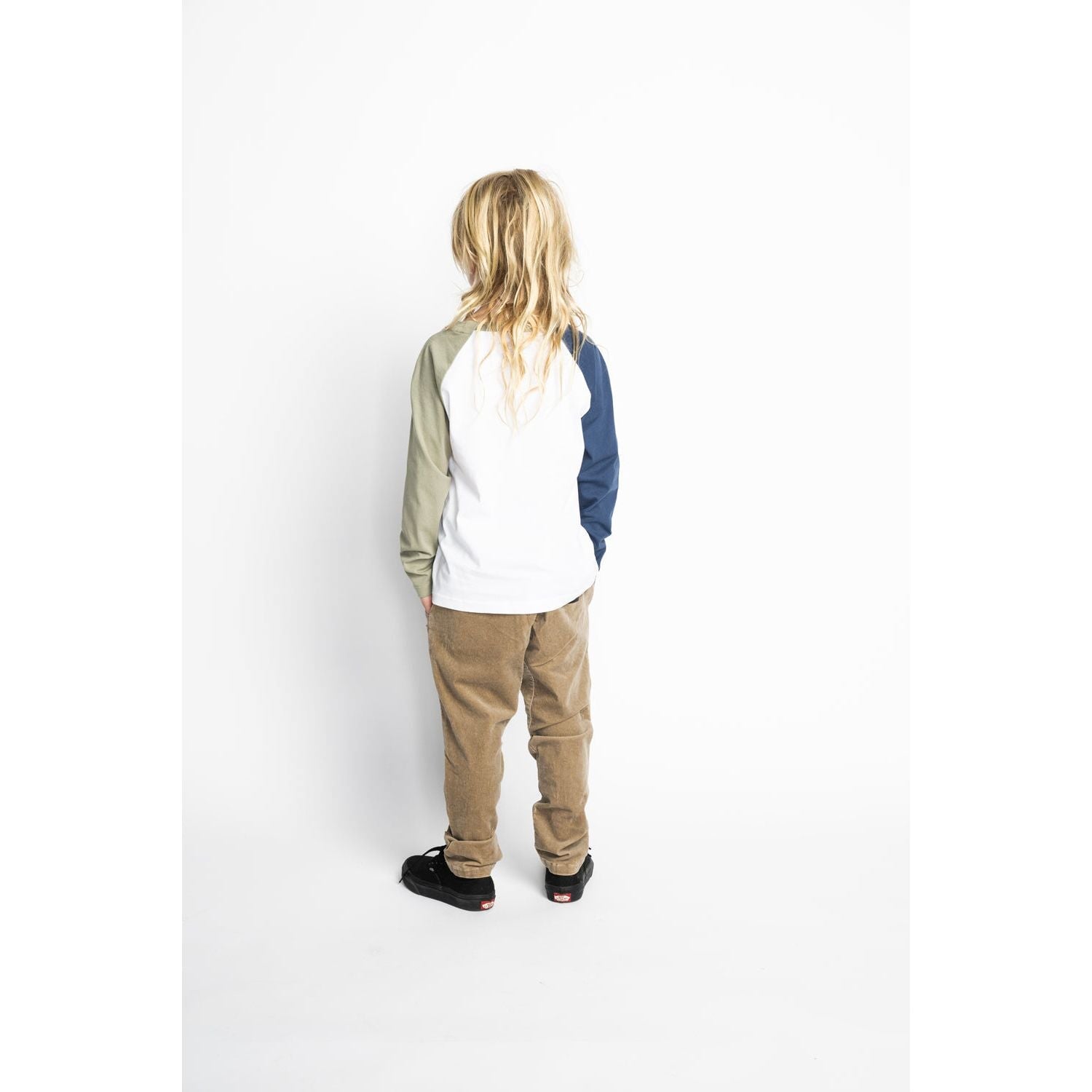 Garden Ls Tee - White/Olivine