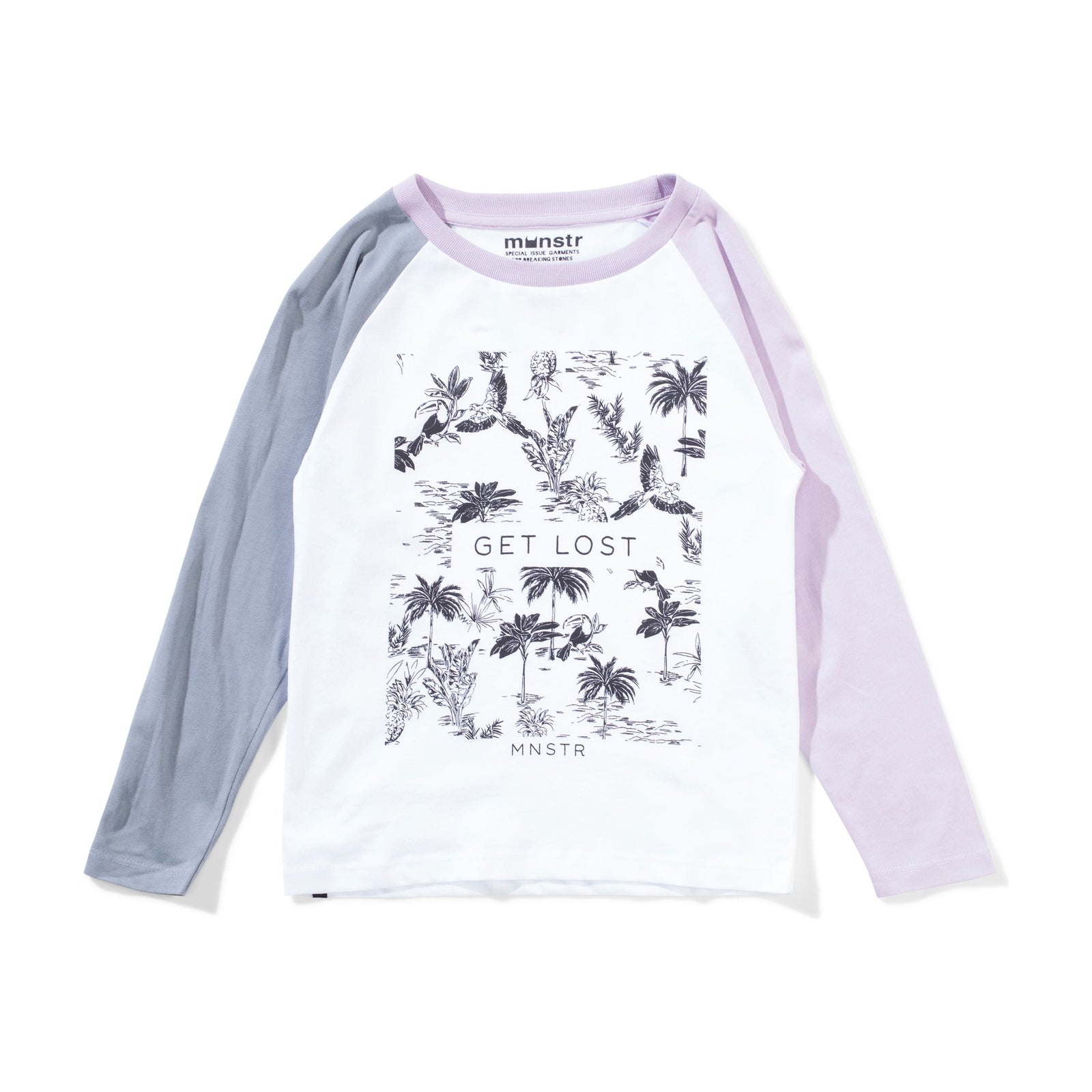 Garden Ls Tee - White/Lilac