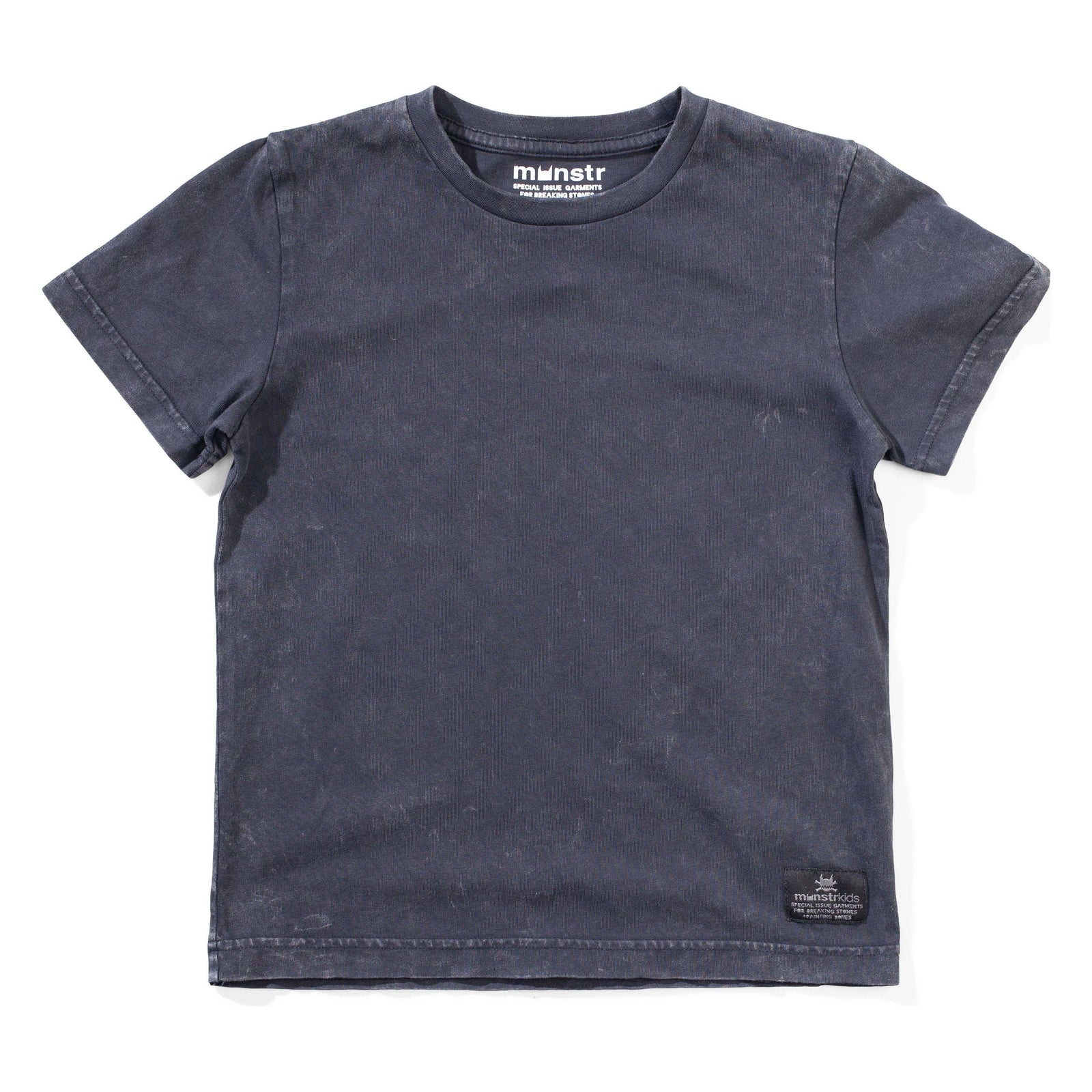Mnstr Plain Ss Tee - Washed Blk