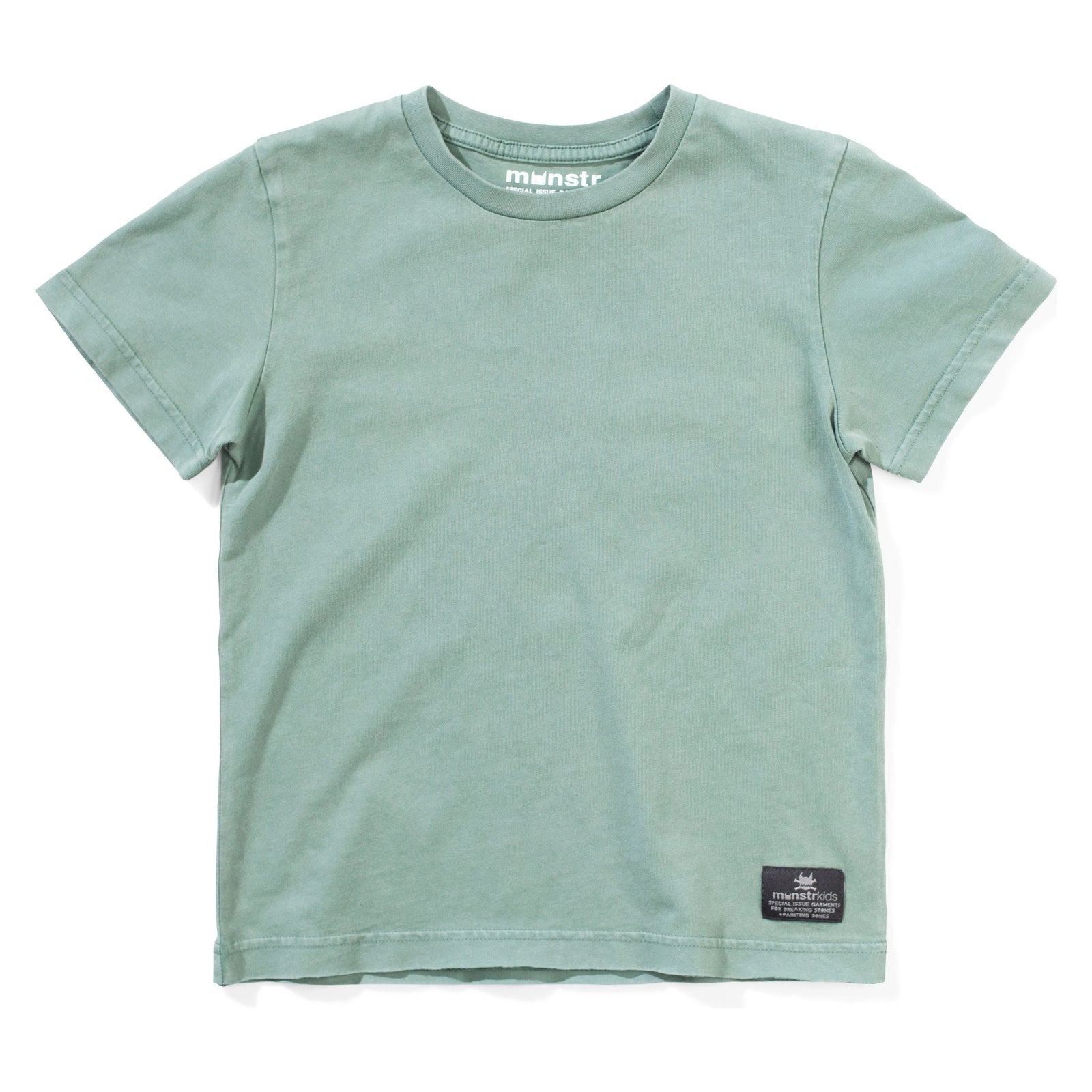 Mnstr Plain Ss Tee - Washed Green