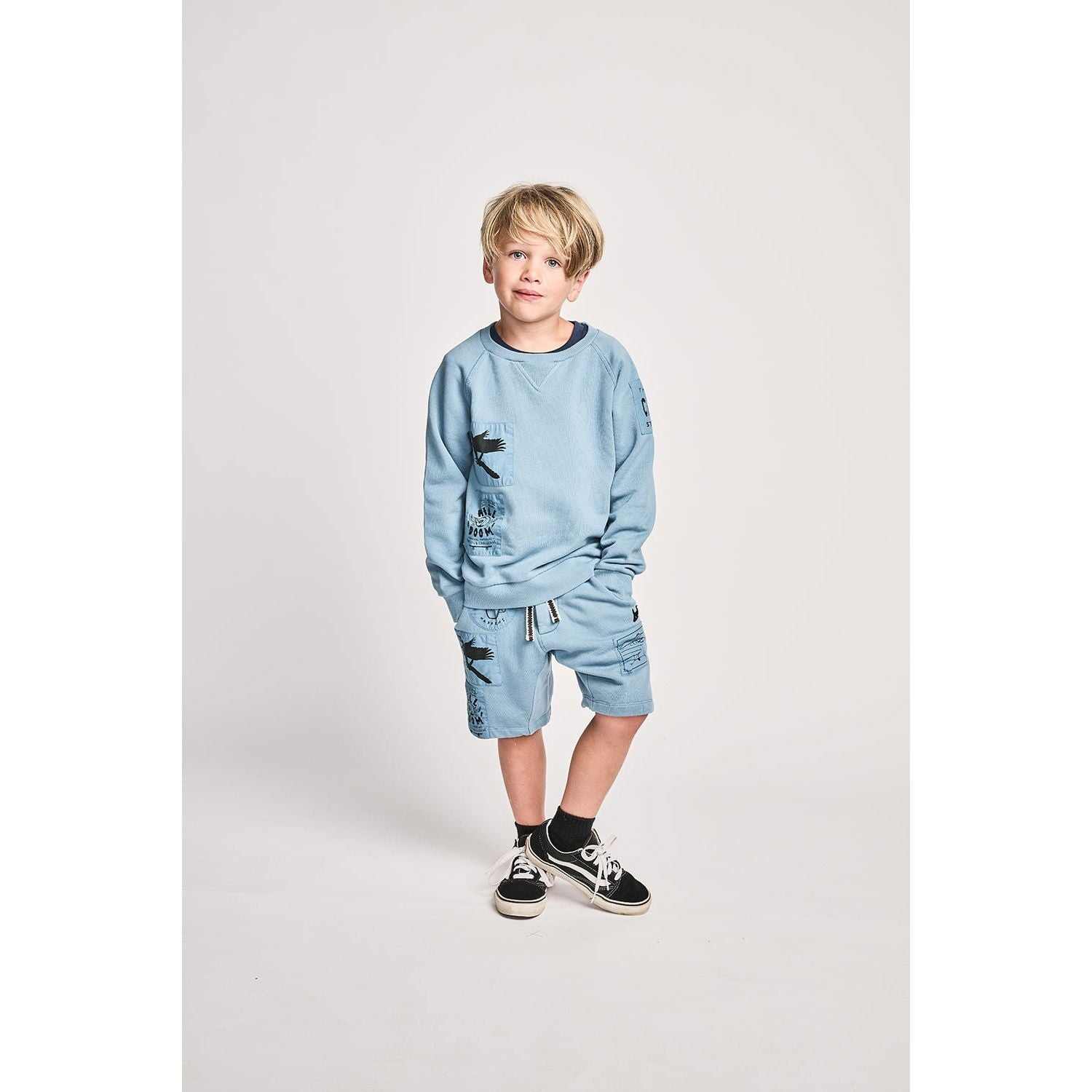 Patchedup Short - Washed Blue
