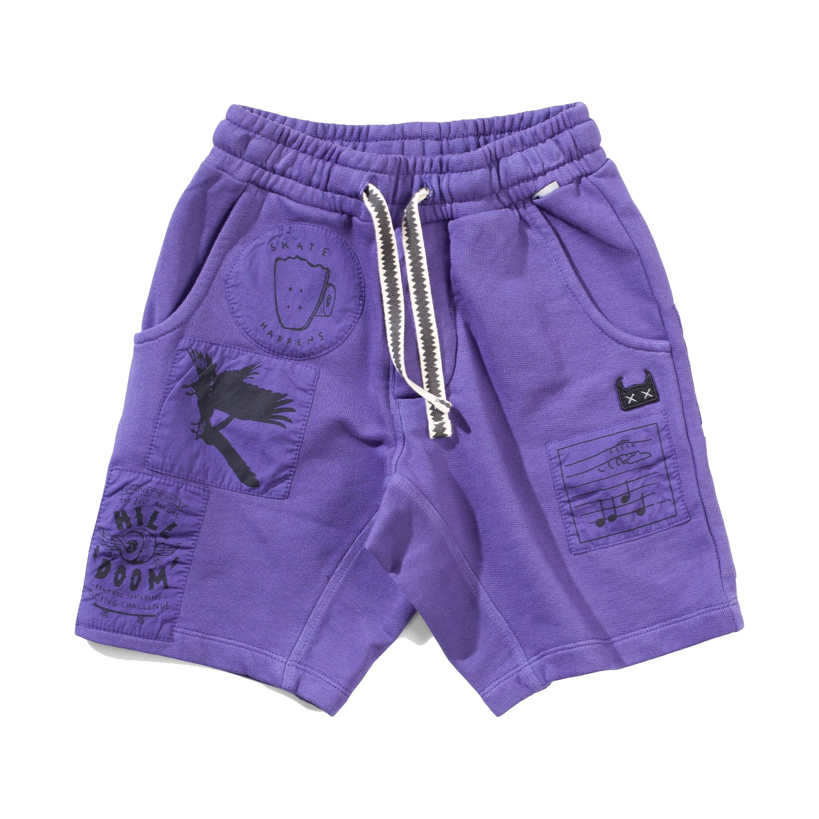 Patchedup Short - Washed Purple