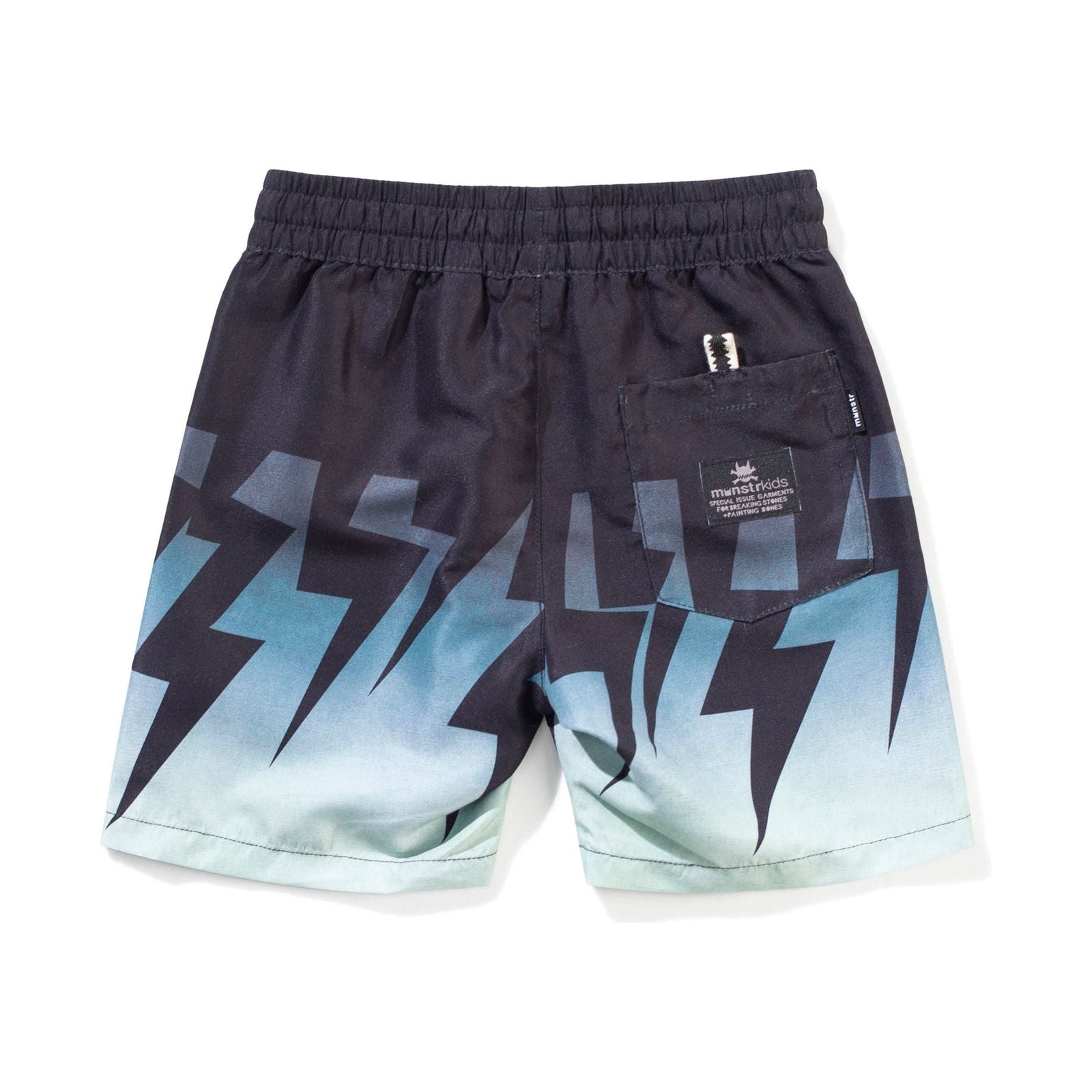Lightning Board Short- Black/Green