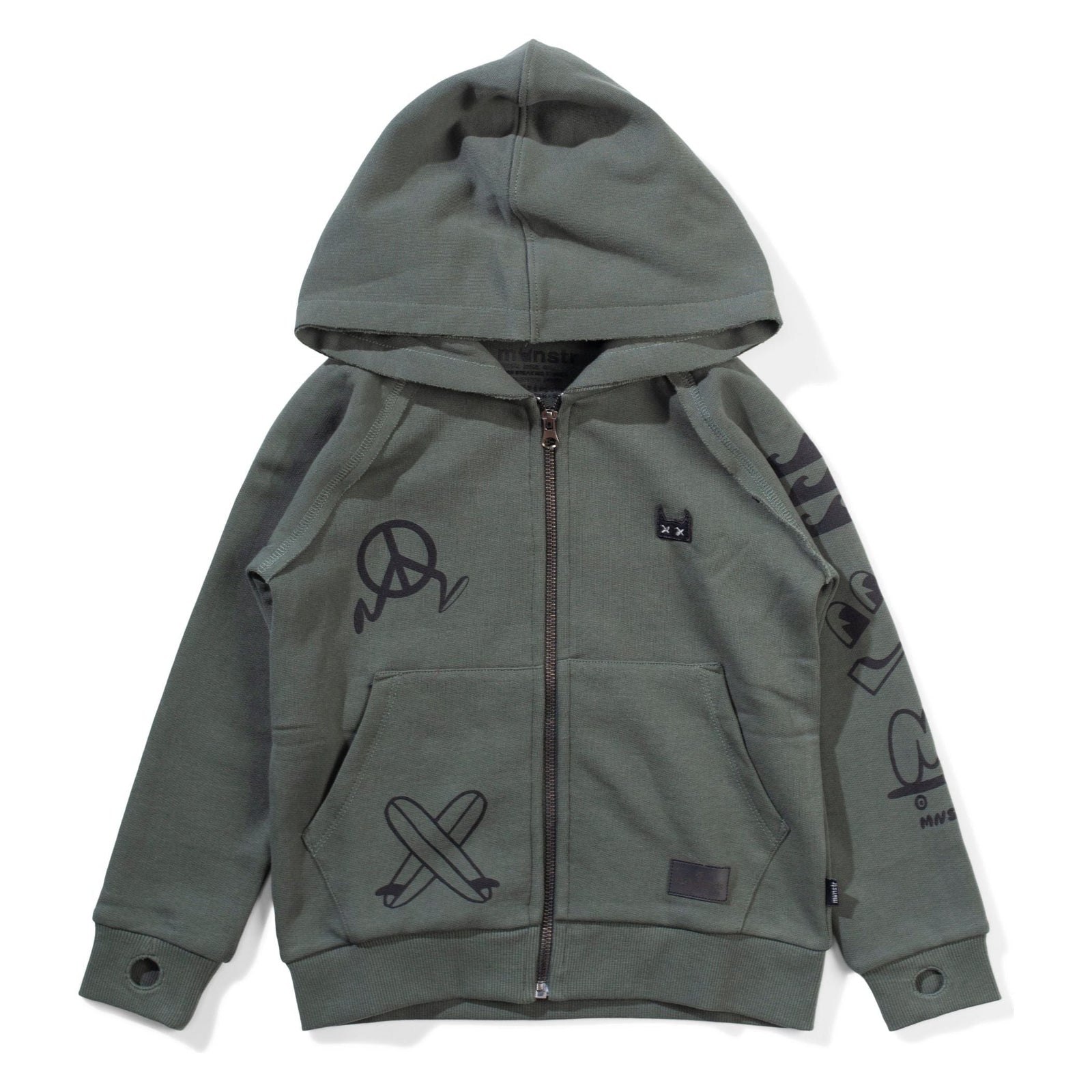 Icon Patch Hoodk - Ocean Green